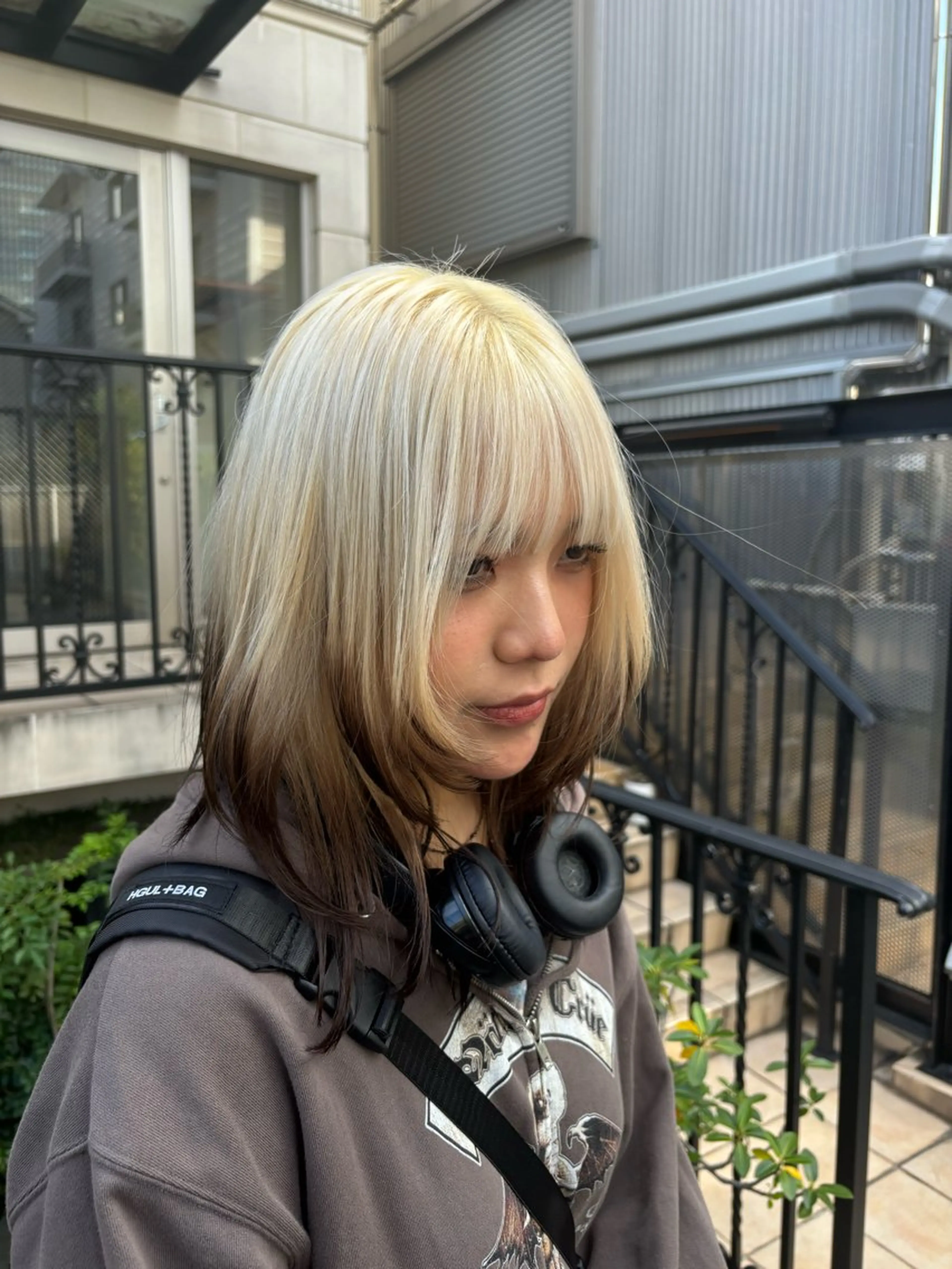 カラー Elme所属・デビュー前割引中🔥 平口はのんのヘアスタイル