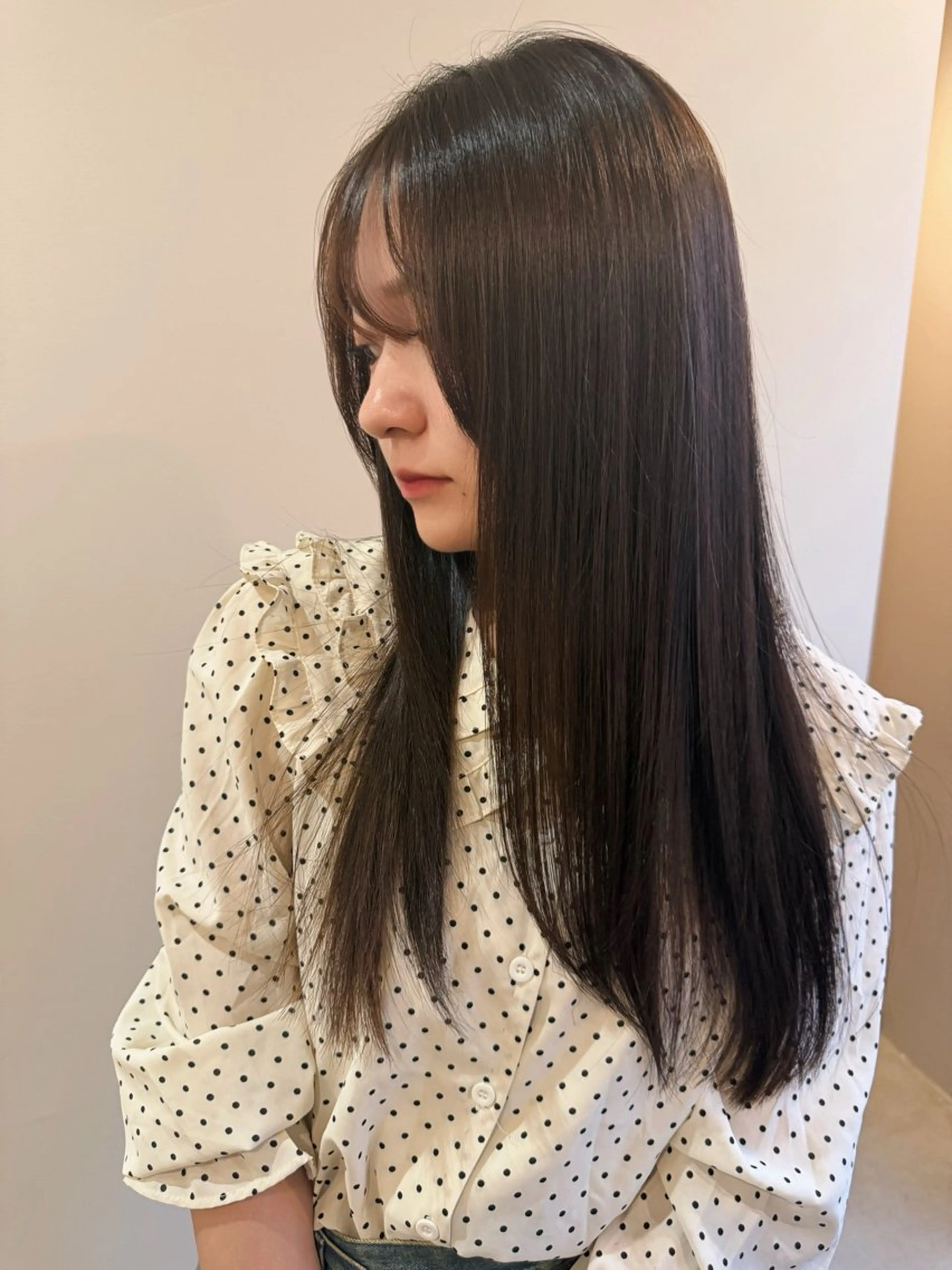 ロング カラー ヘアカラー トリートメント U too e’s 鎌倉🌿堀岡千紘のヘアスタイル