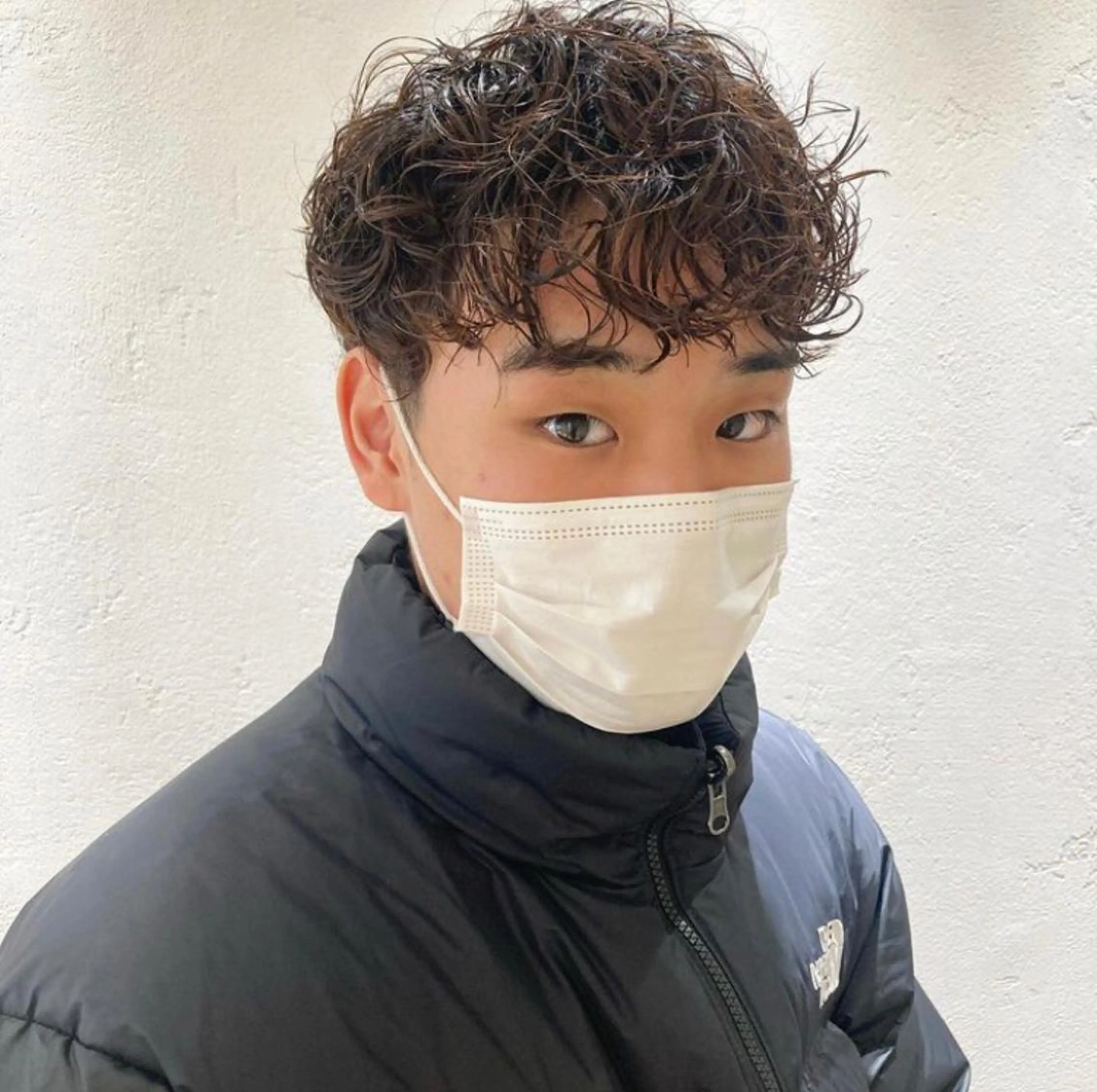 ショート パーマ メンズ カット パーマ icie所属・大阪ヴィーガンサロン KANAKOのヘアスタイル