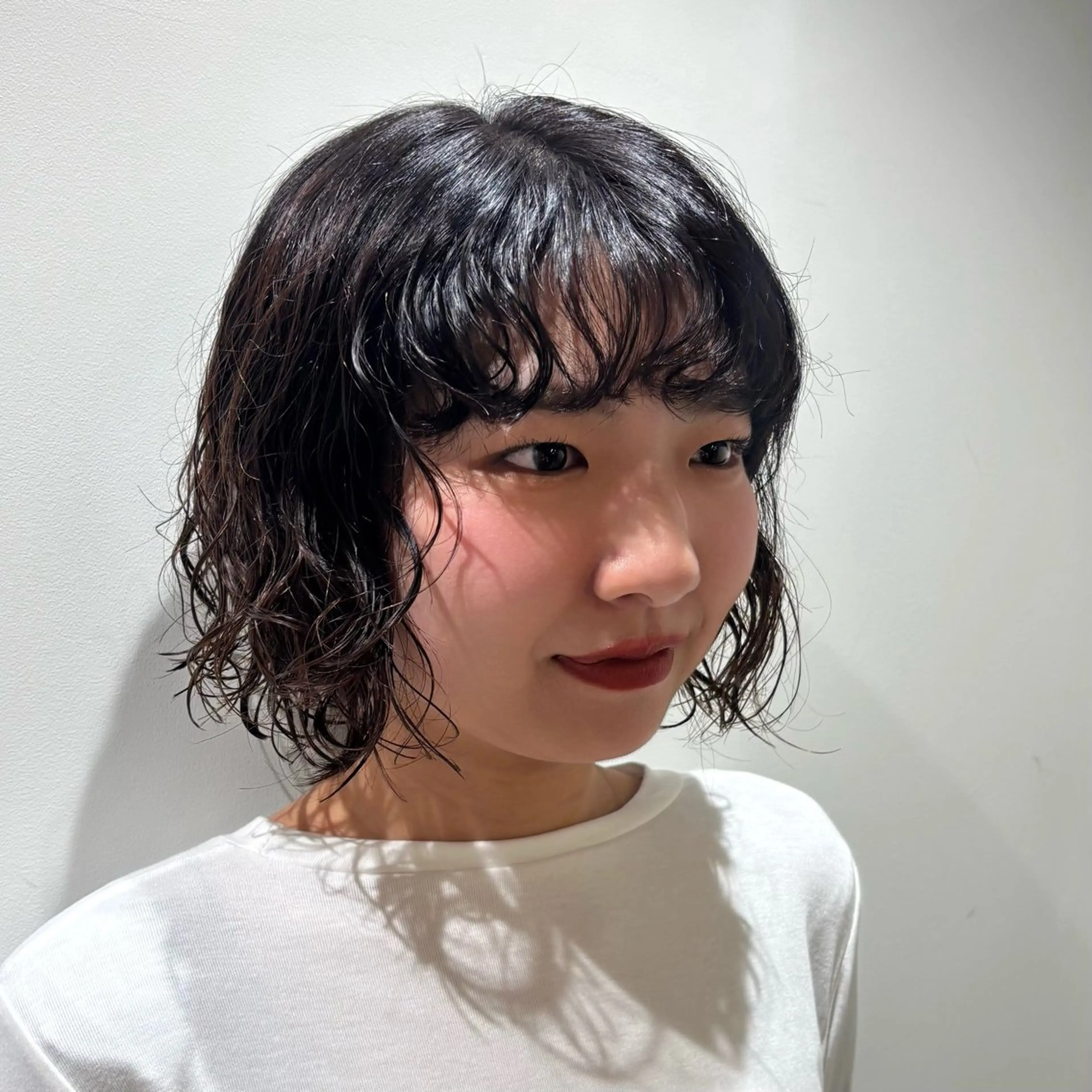ショート パーマ のむらあんじゅ/ 韓国風レイヤーೀのヘアスタイル