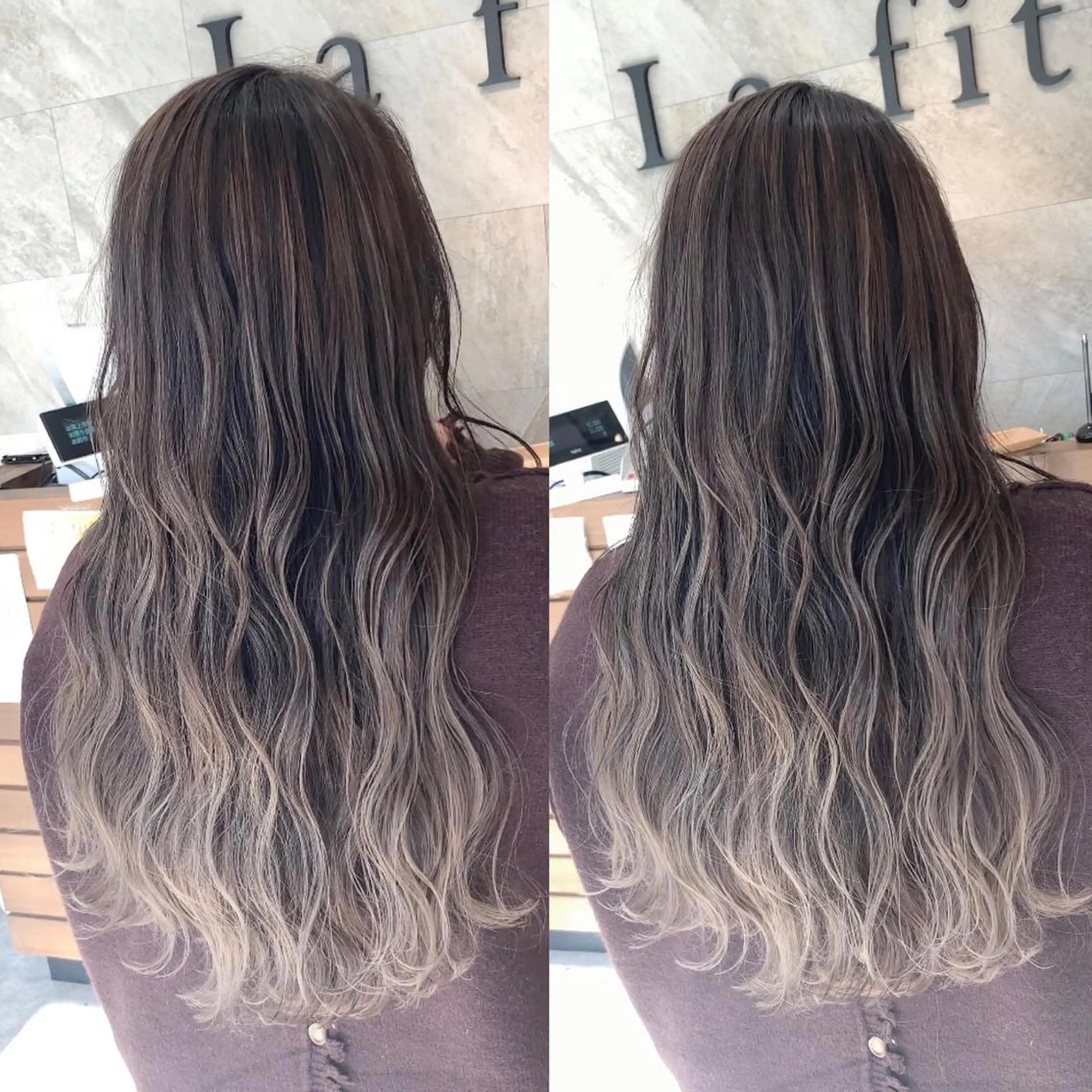 ロング カラー カット ヘアカラー トリートメント lafith hair leco所属・西金 徹のヘアスタイル