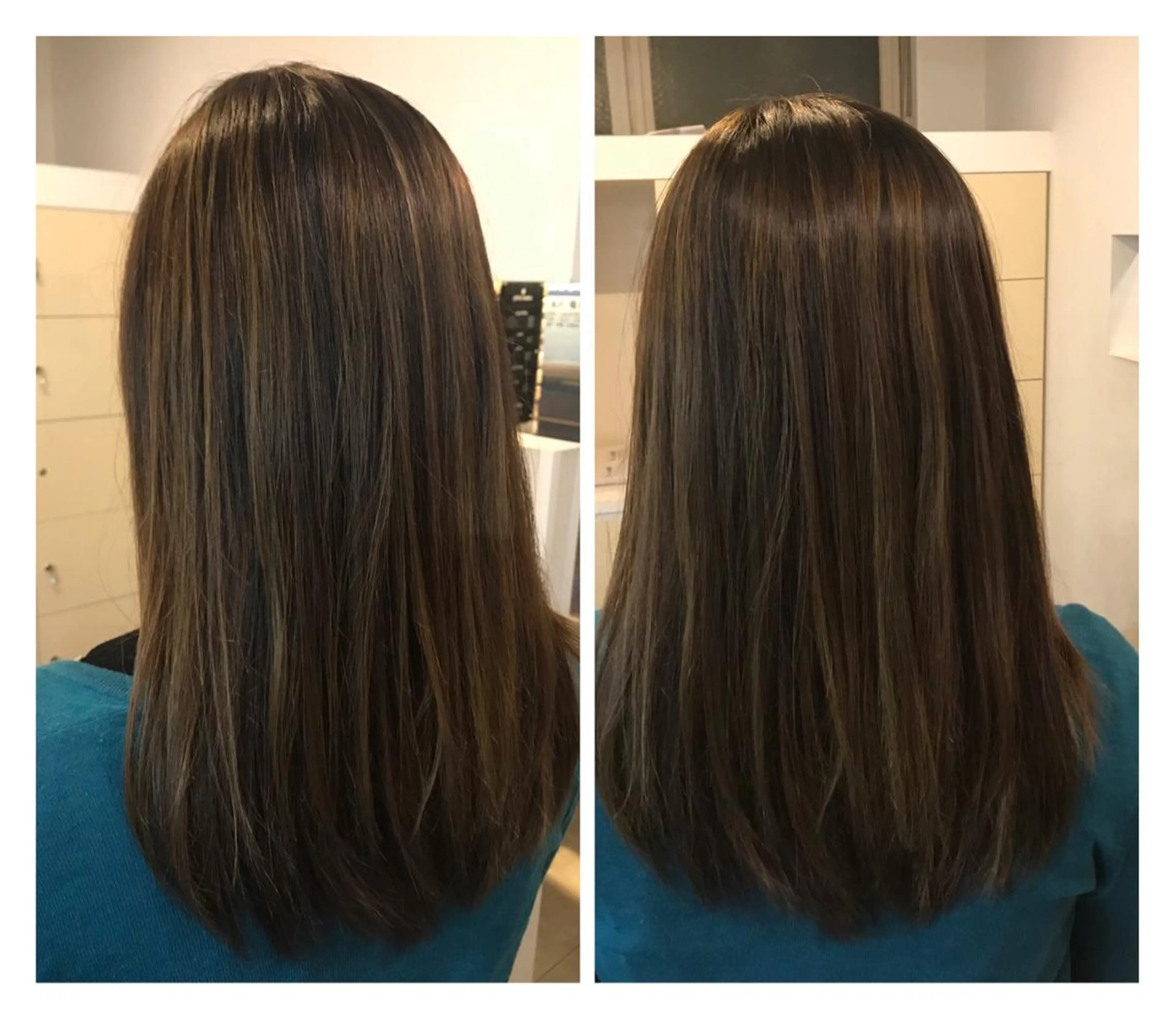 セミロング カラー ヘアアレンジ ハイライトカラー ハイライト DISCOHAIRsanc（ルジャルダン町田）所属・烏山 達也のヘアスタイル