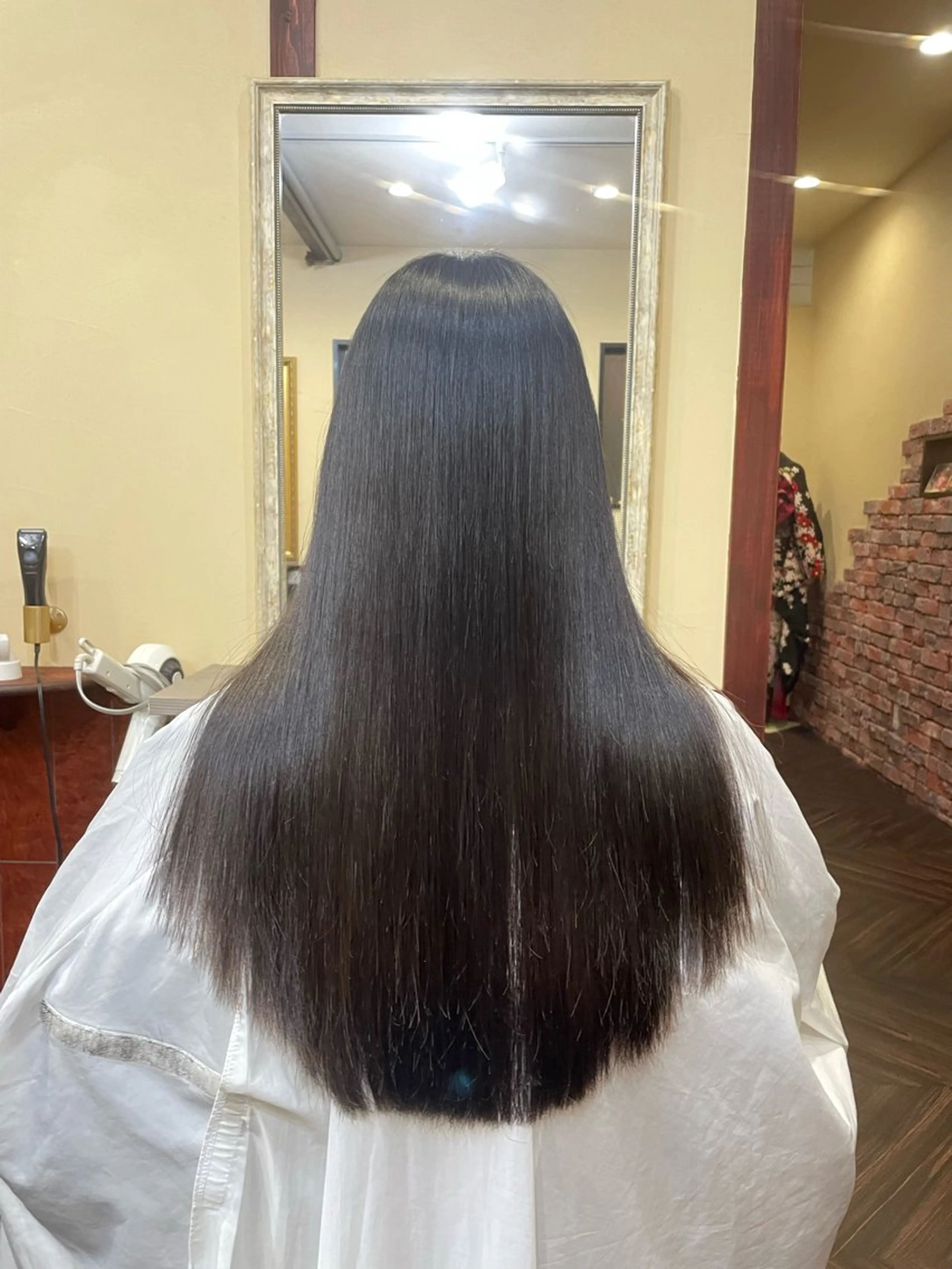 ロング 縮毛矯正 野地 渚のヘアスタイル
