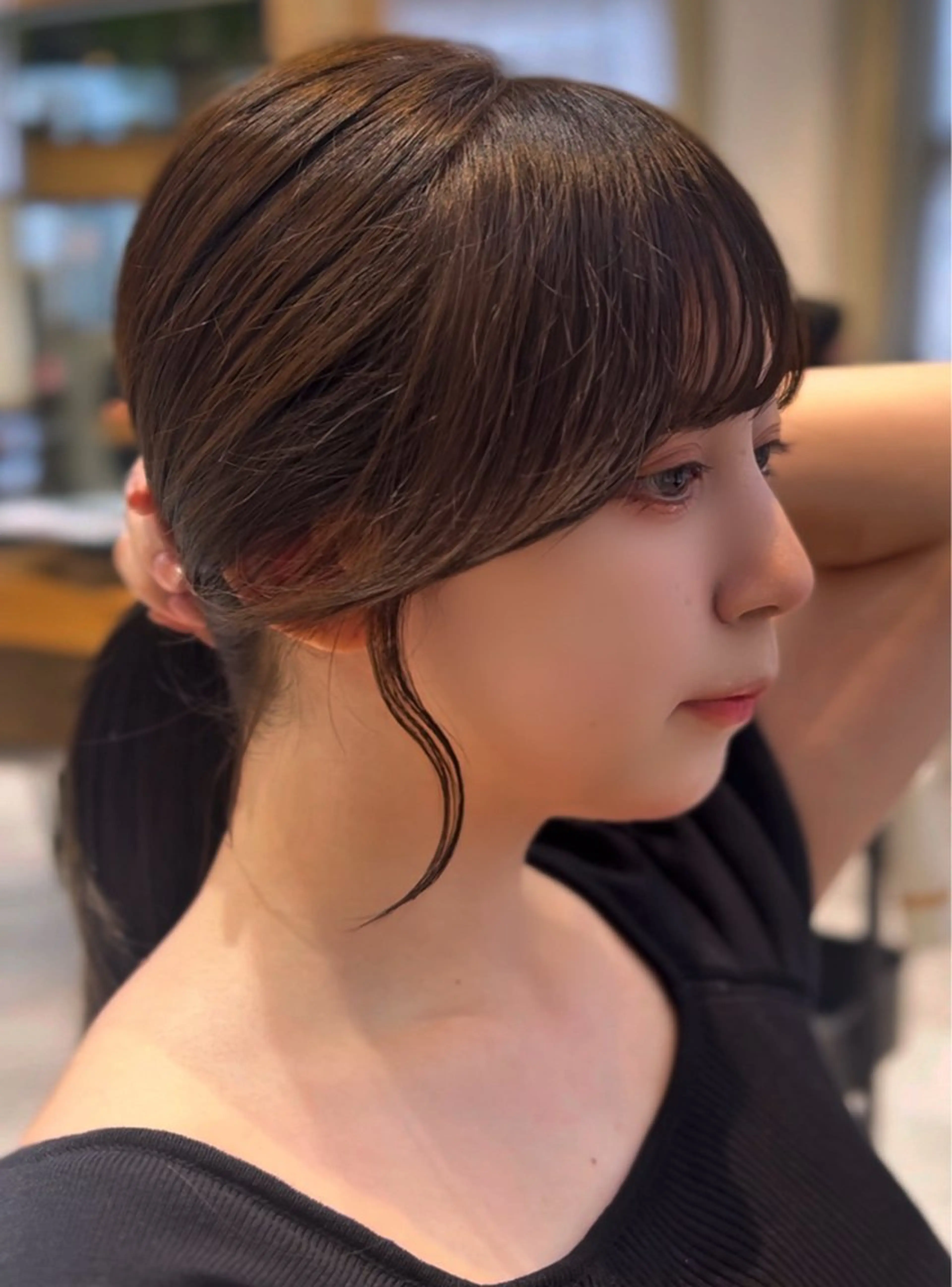 セミロング カット 🫧似合わせ前髪/ 小顔カットくろ🫧のヘアスタイル
