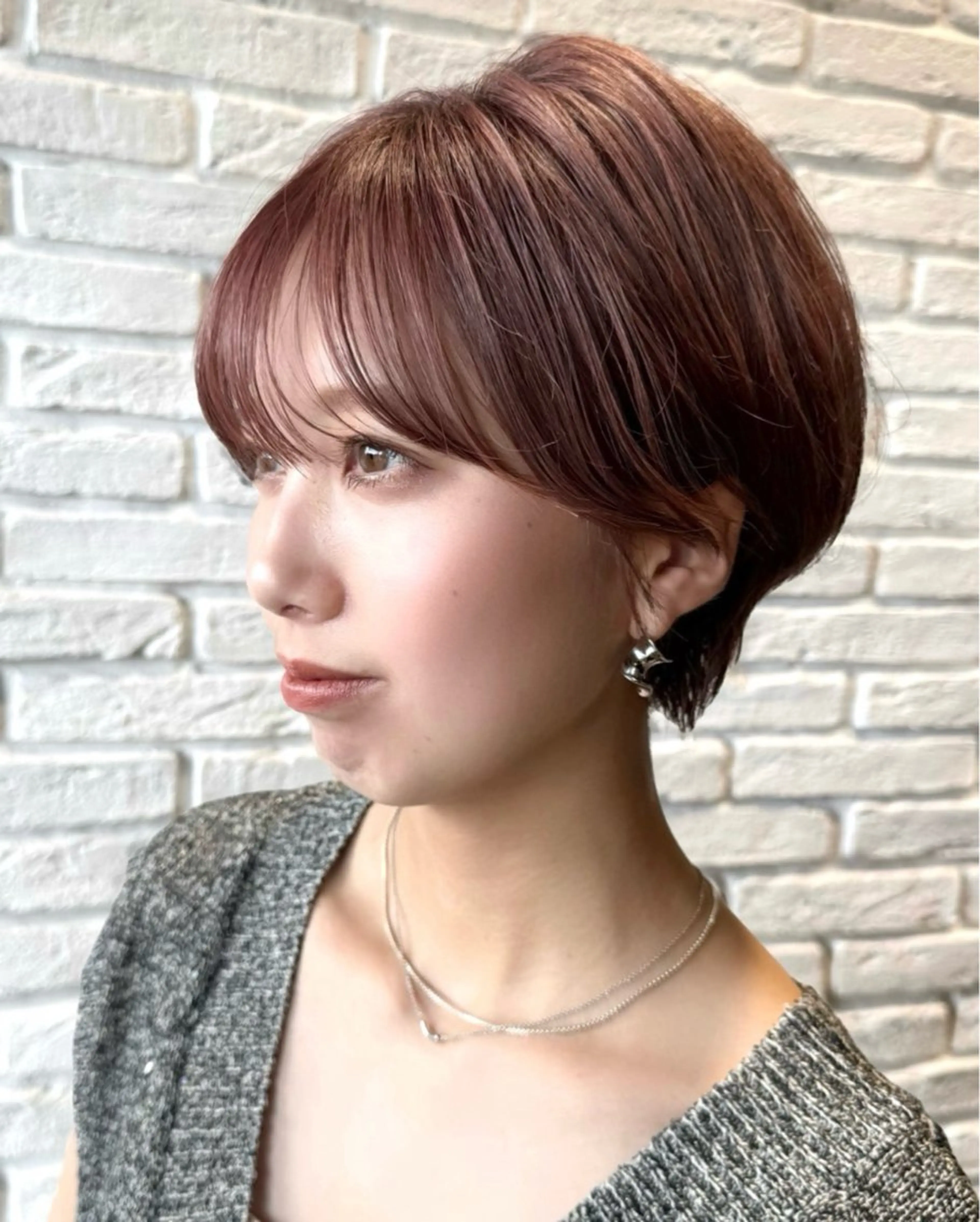 ミディアム カラー パーマ カット ヘアカラー トリートメント レイヤー/透明感/ 髪質改善🩵NANAのヘアスタイル