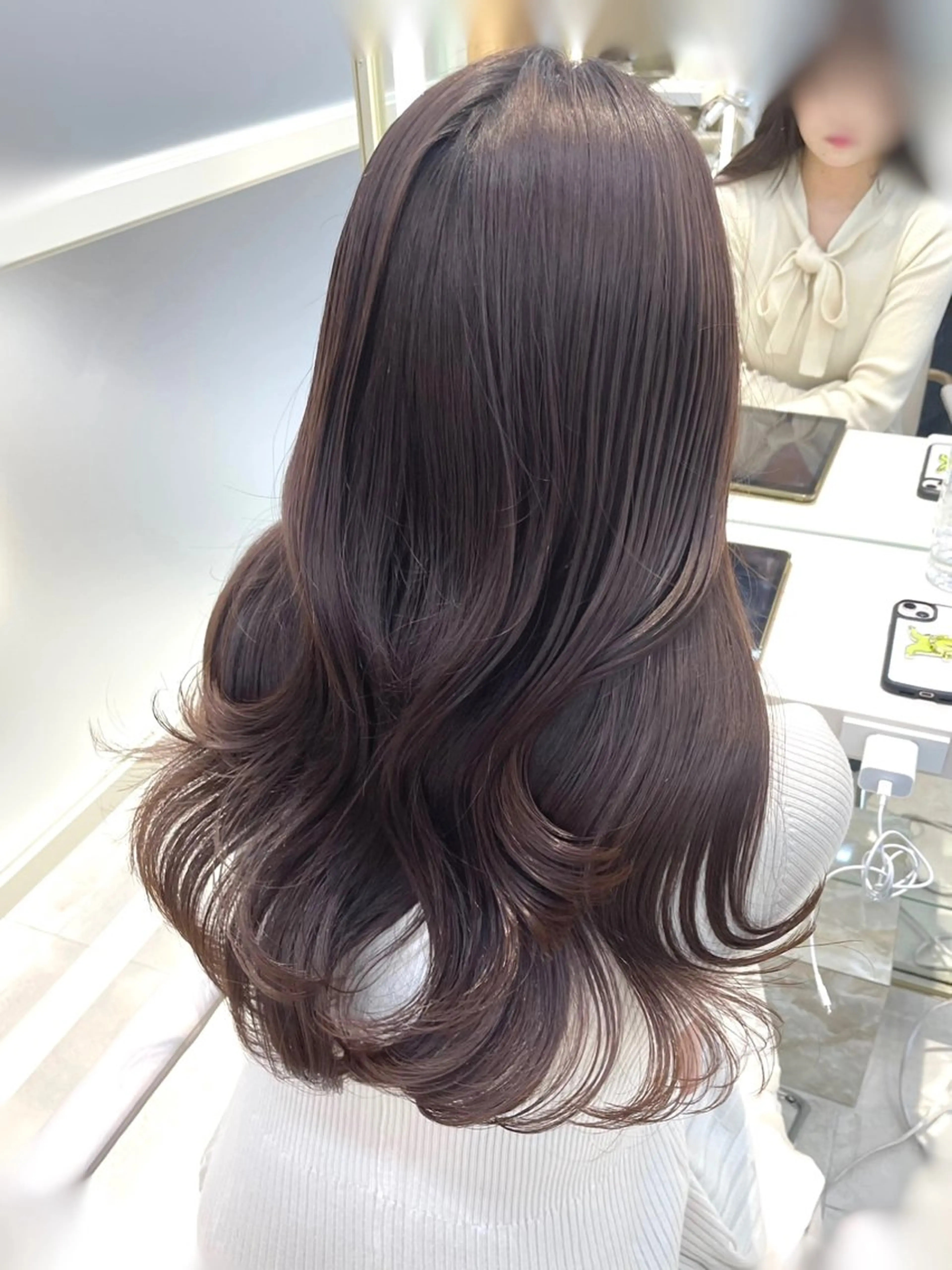 ロング oto🎀×美髪× シースルー前髪🤍のヘアスタイル
