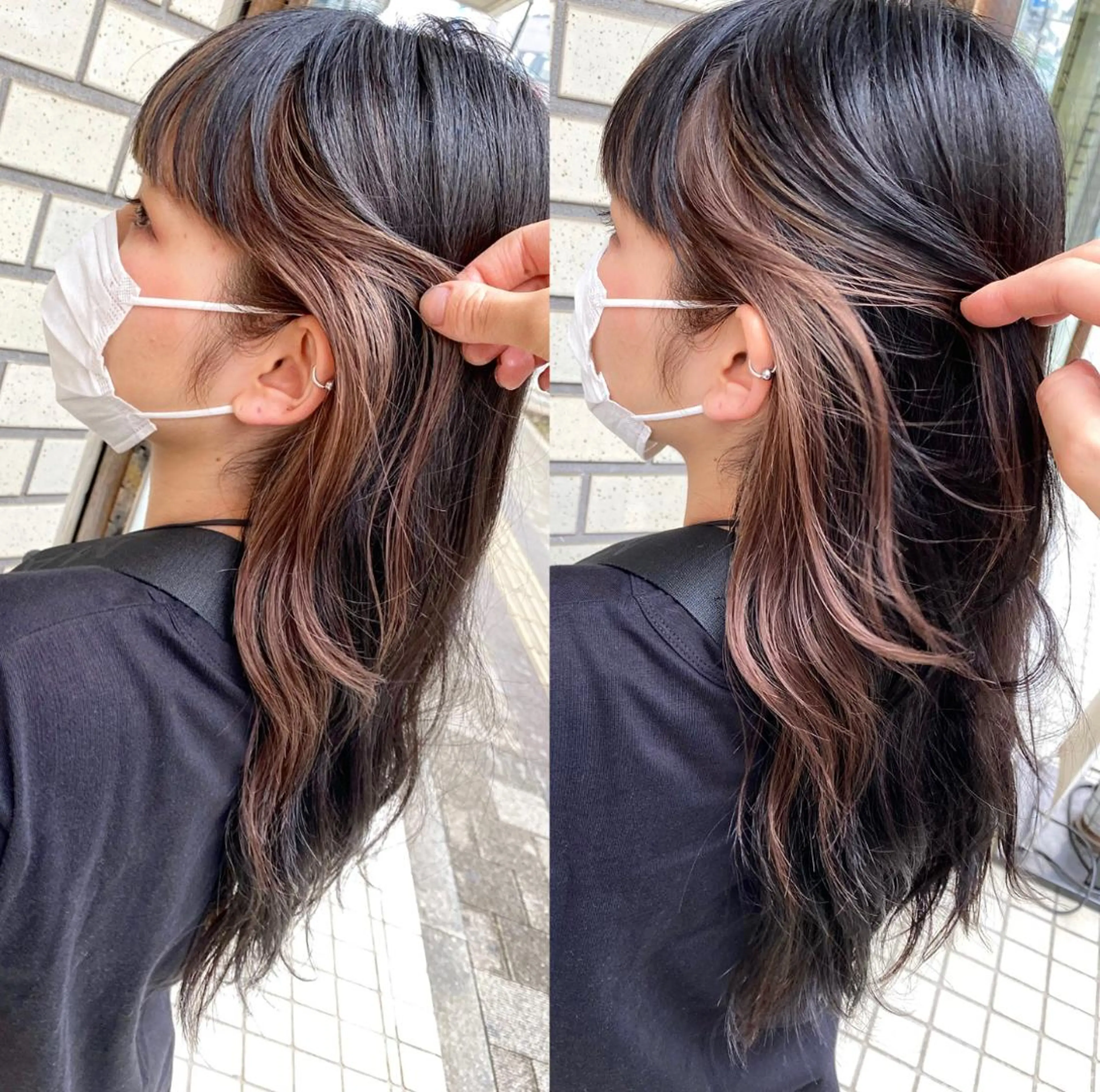 ロング カラー 韓国風デザイン 💐MIZUKI💐のヘアスタイル