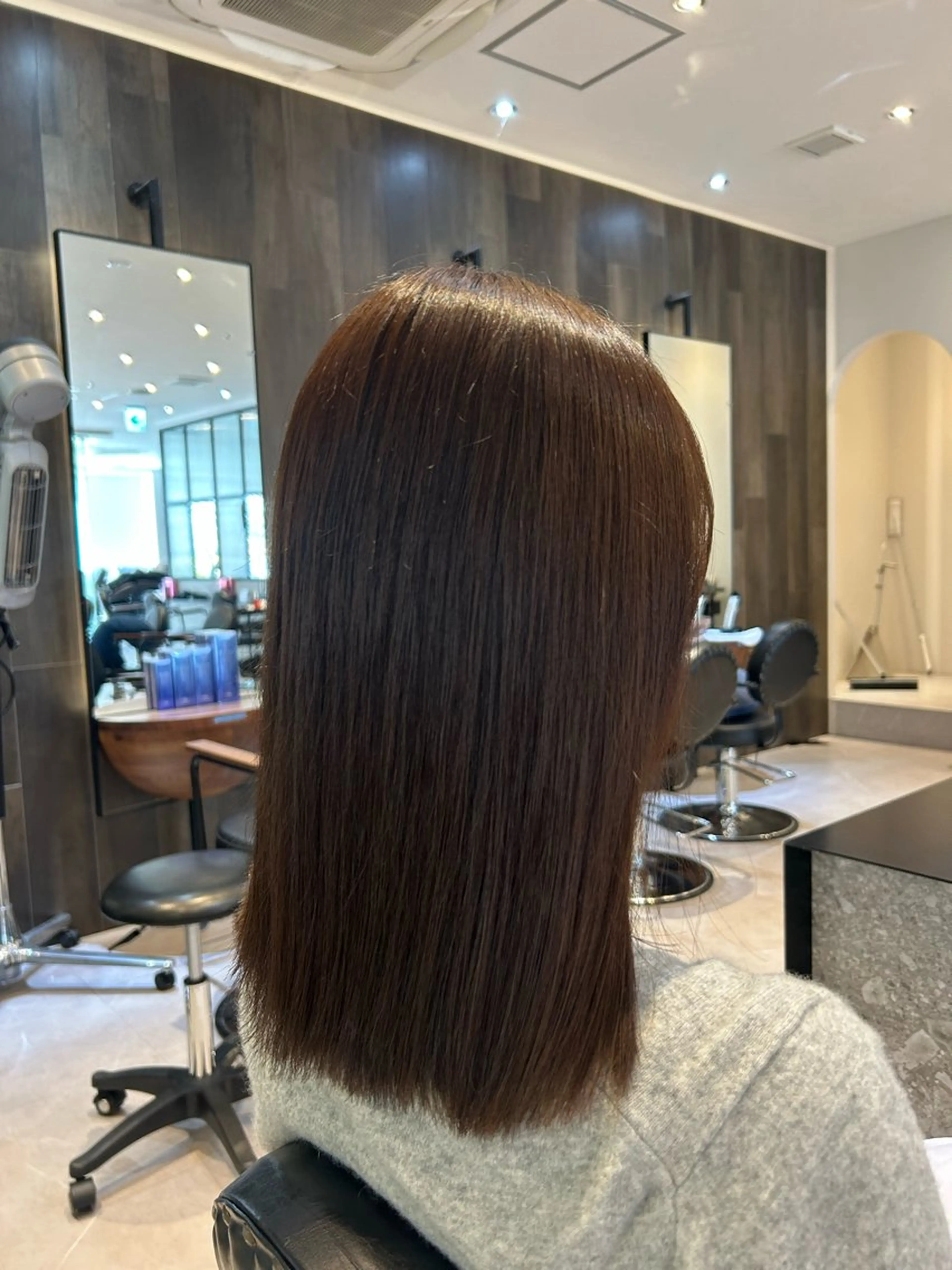 ミディアム カラー カット ヘアカラー トリートメント 縮毛矯正/カット/ 韓国ヘア/蛯原🍤のヘアスタイル