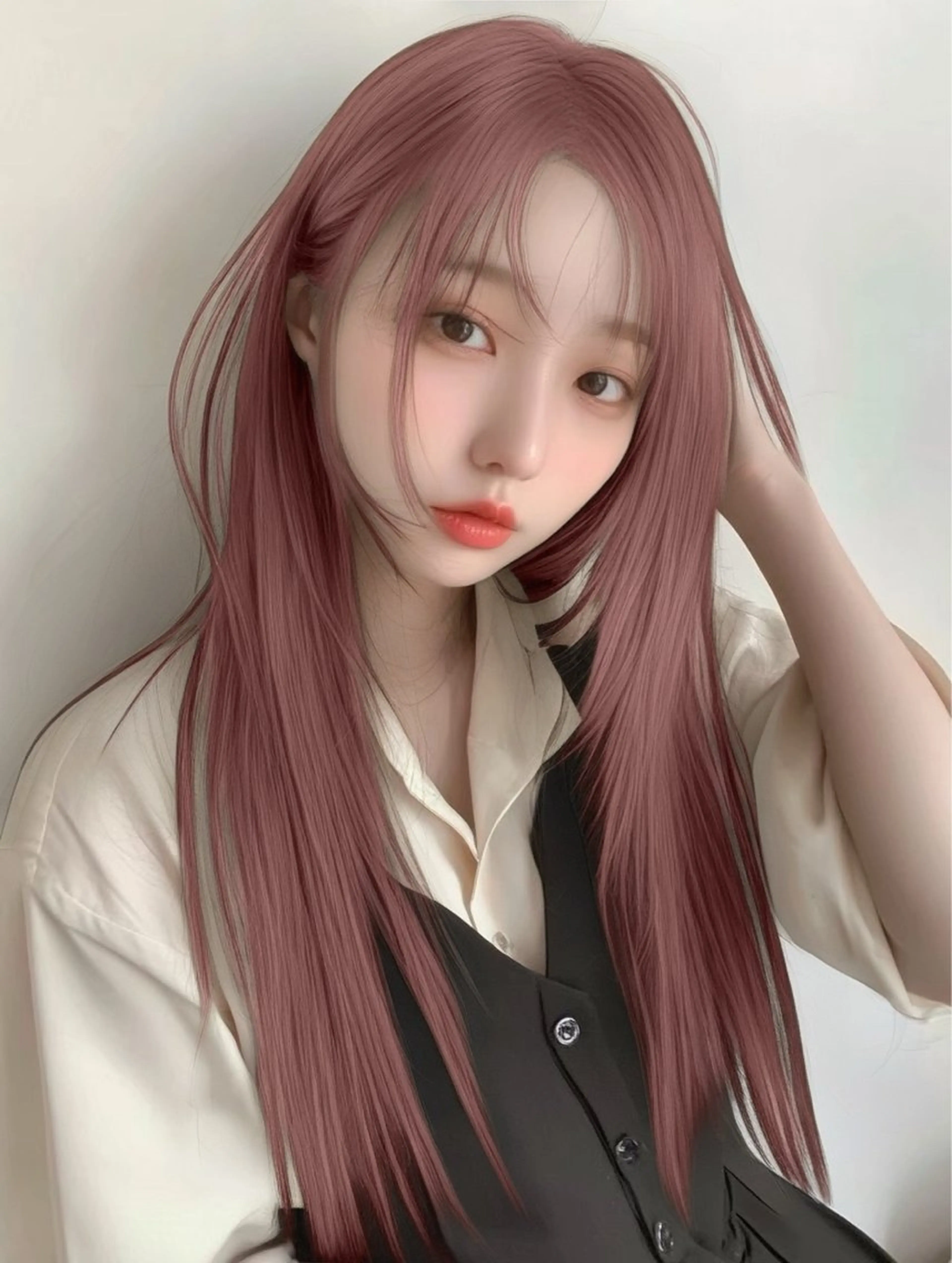 ロング ヘアカラー トリートメント GiseL 梅田【ジゼル】所属・透明感カラー × ハイトーン さきのヘアスタイル