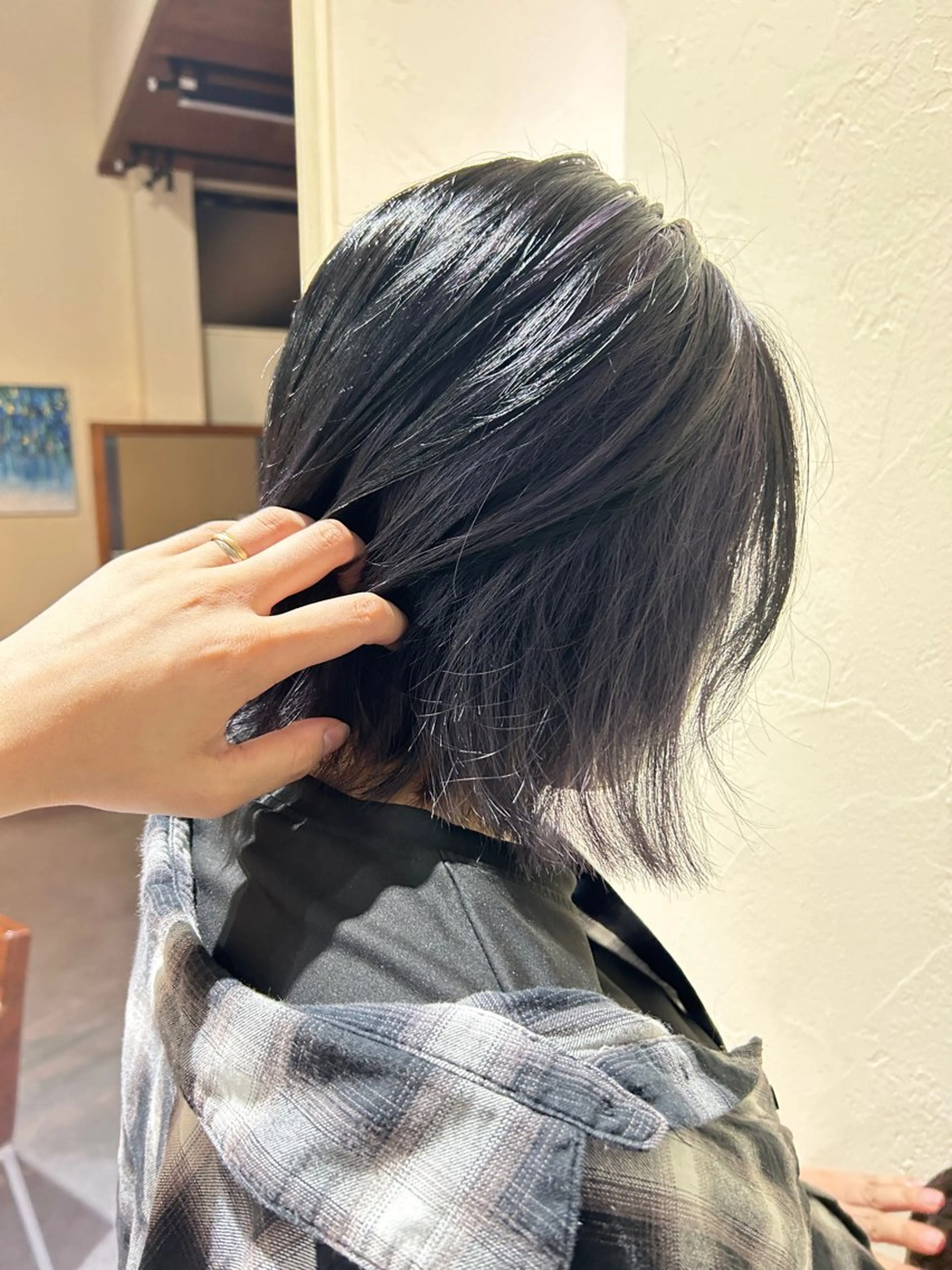 ミディアム 井上 萌のヘアスタイル