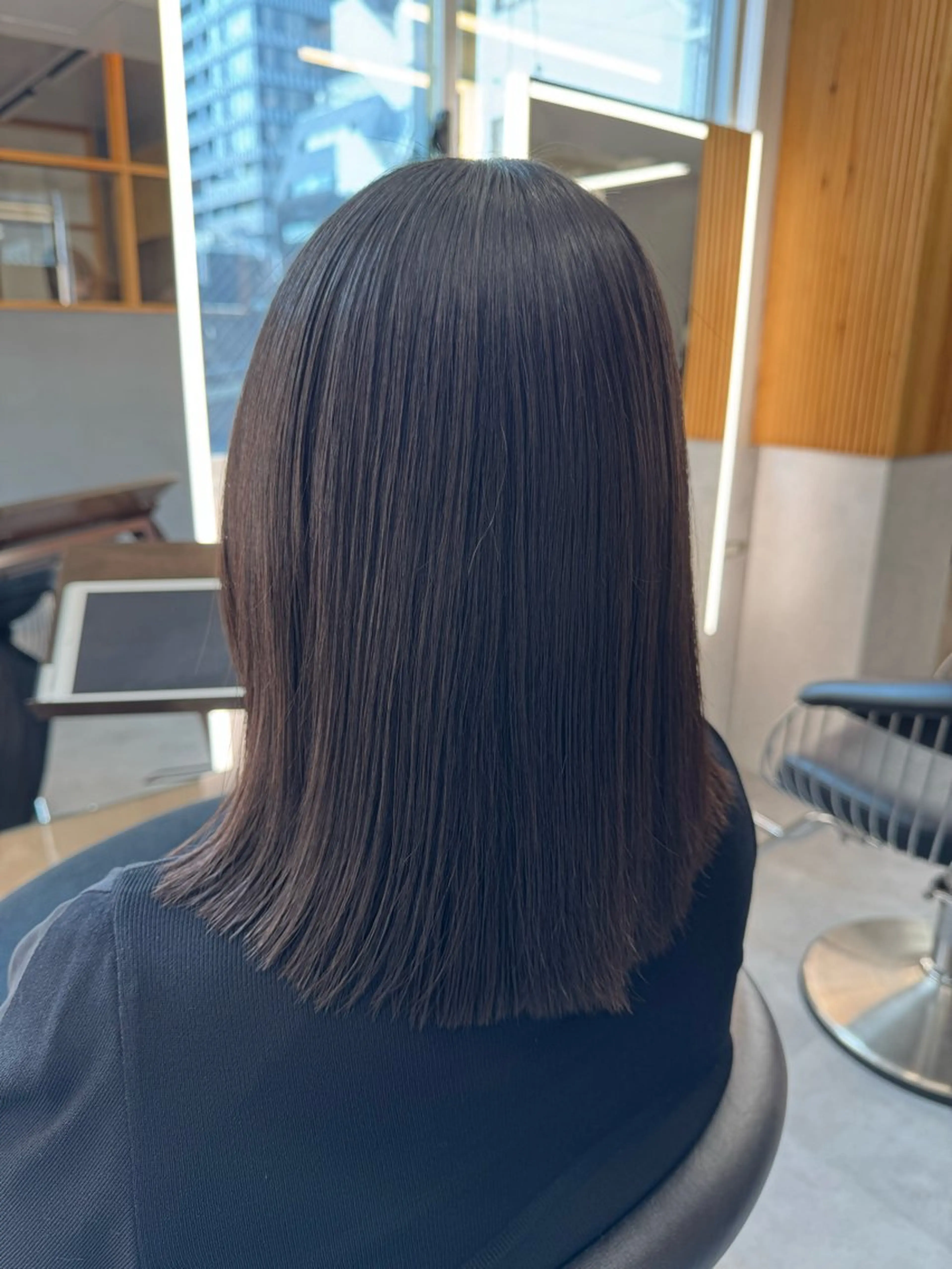 ミディアム カット 縮毛矯正 トリートメント 【カラー/髪質改善】 今野寛己のヘアスタイル