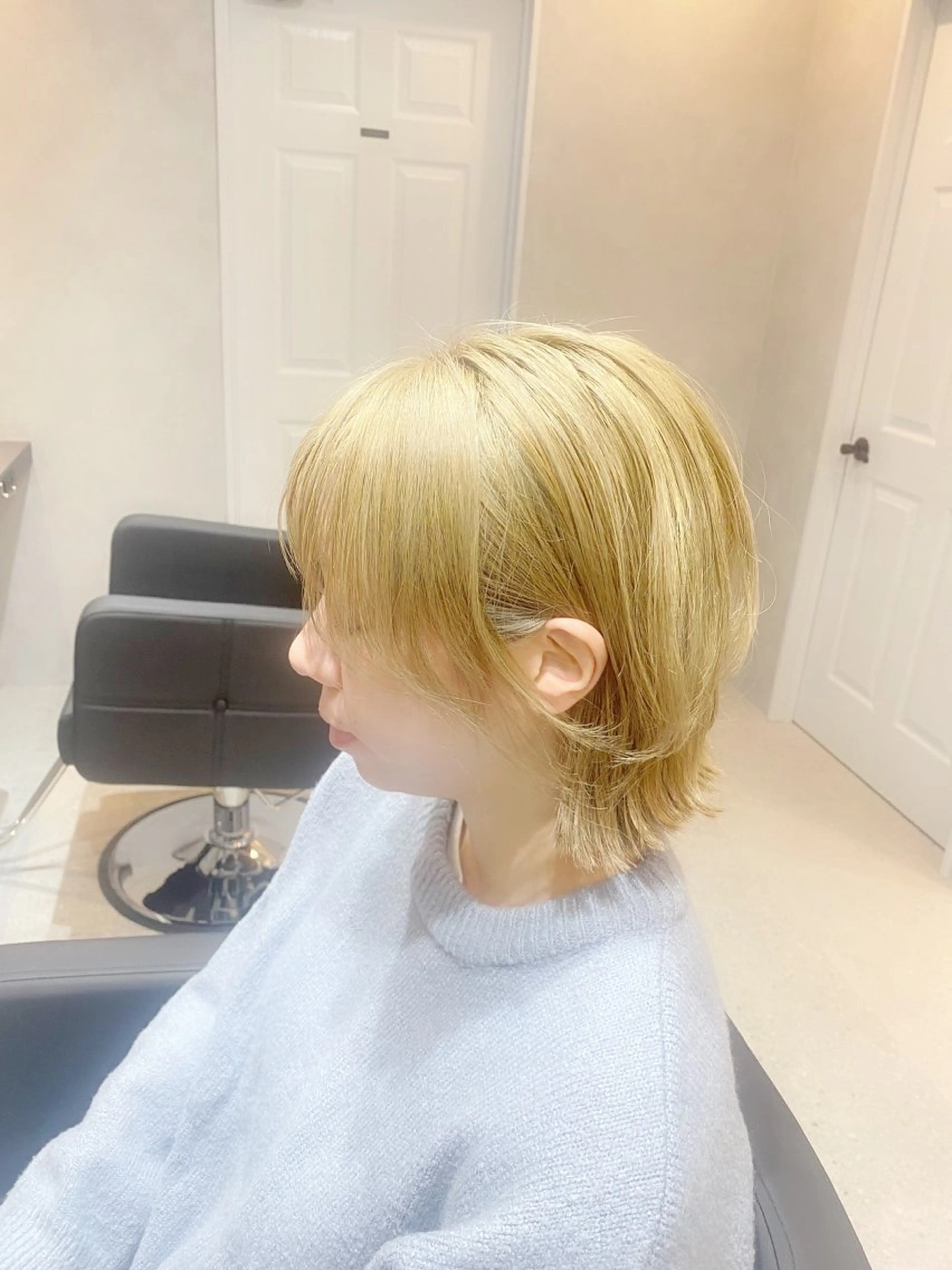 ショート ボブ くびれヘア カット ヘアカラー Agu hair lang屋島店所属・大林　恵理 【Agu 屋島】のヘアスタイル