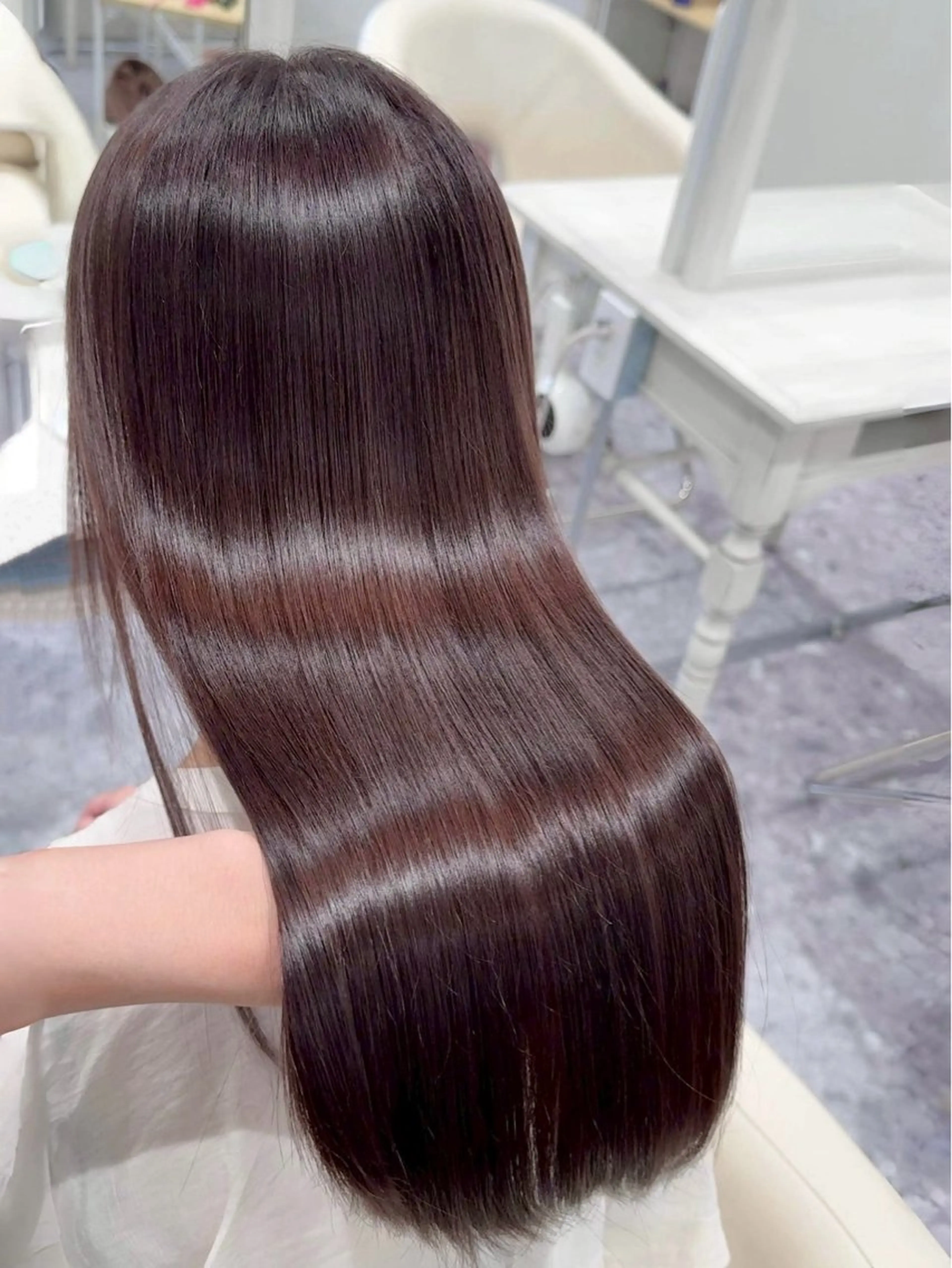 〈モデル様限定🩶9/30〉ワンカラー+整えカット+髪質改善トリートメント✨　⚠️補足説明のご確認をお願いいたします⚠️の写真