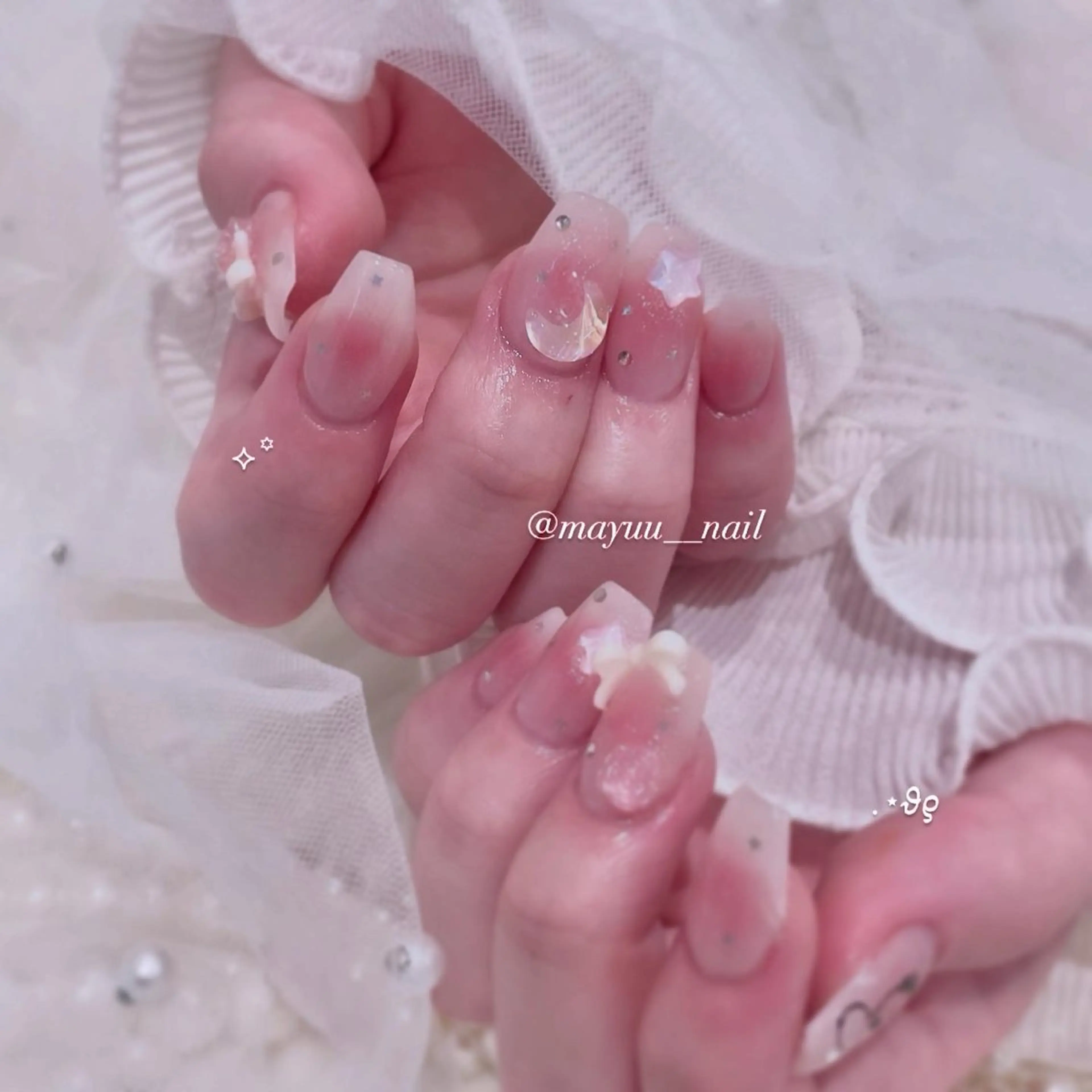 ネイル ハンドネイル 🎀 Mayu 🎀痛ネイルのネイルデザイン