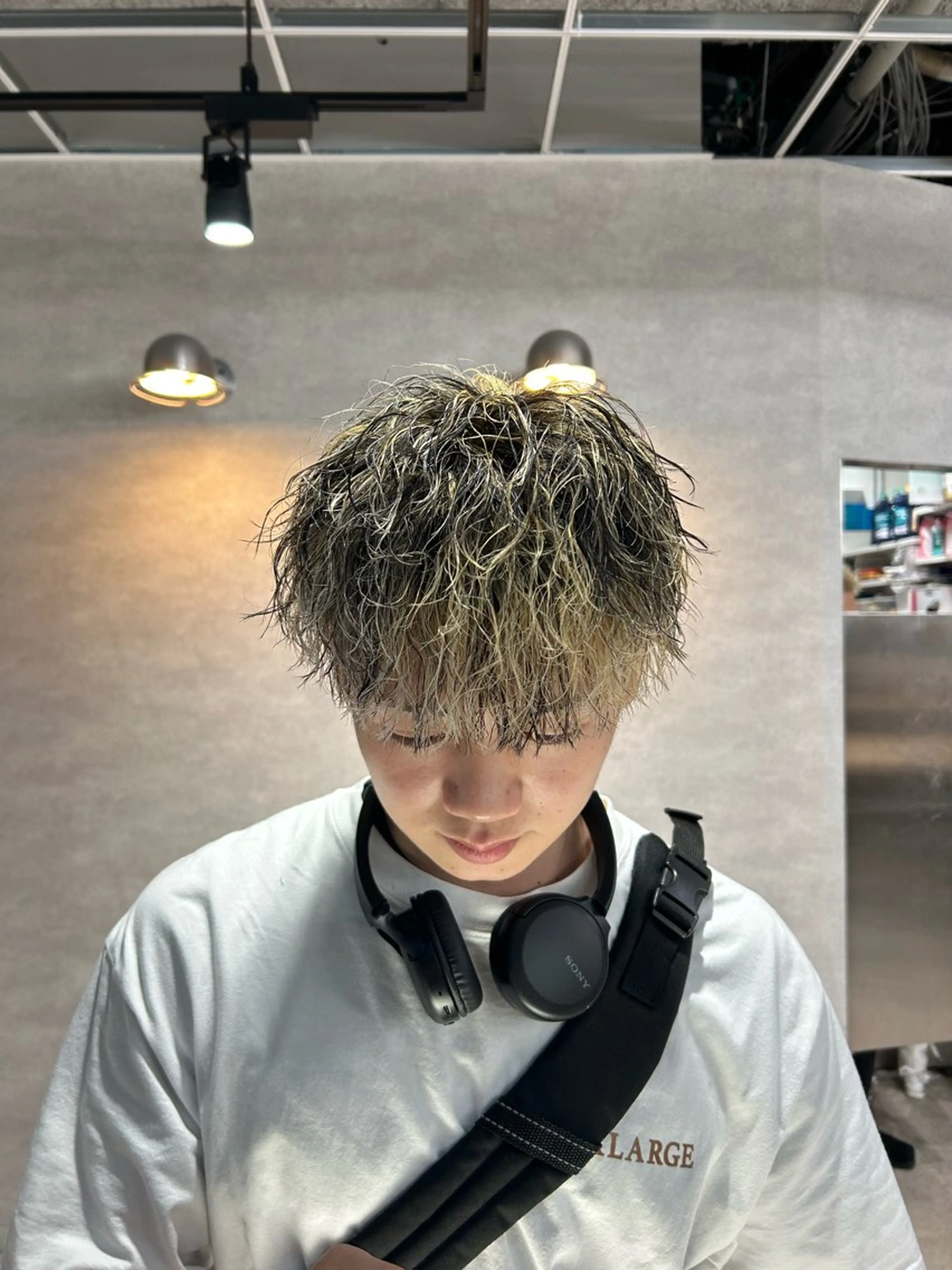 カラー パーマ メンズ イケメン製造機 🔥上原沙羅🔥のヘアスタイル