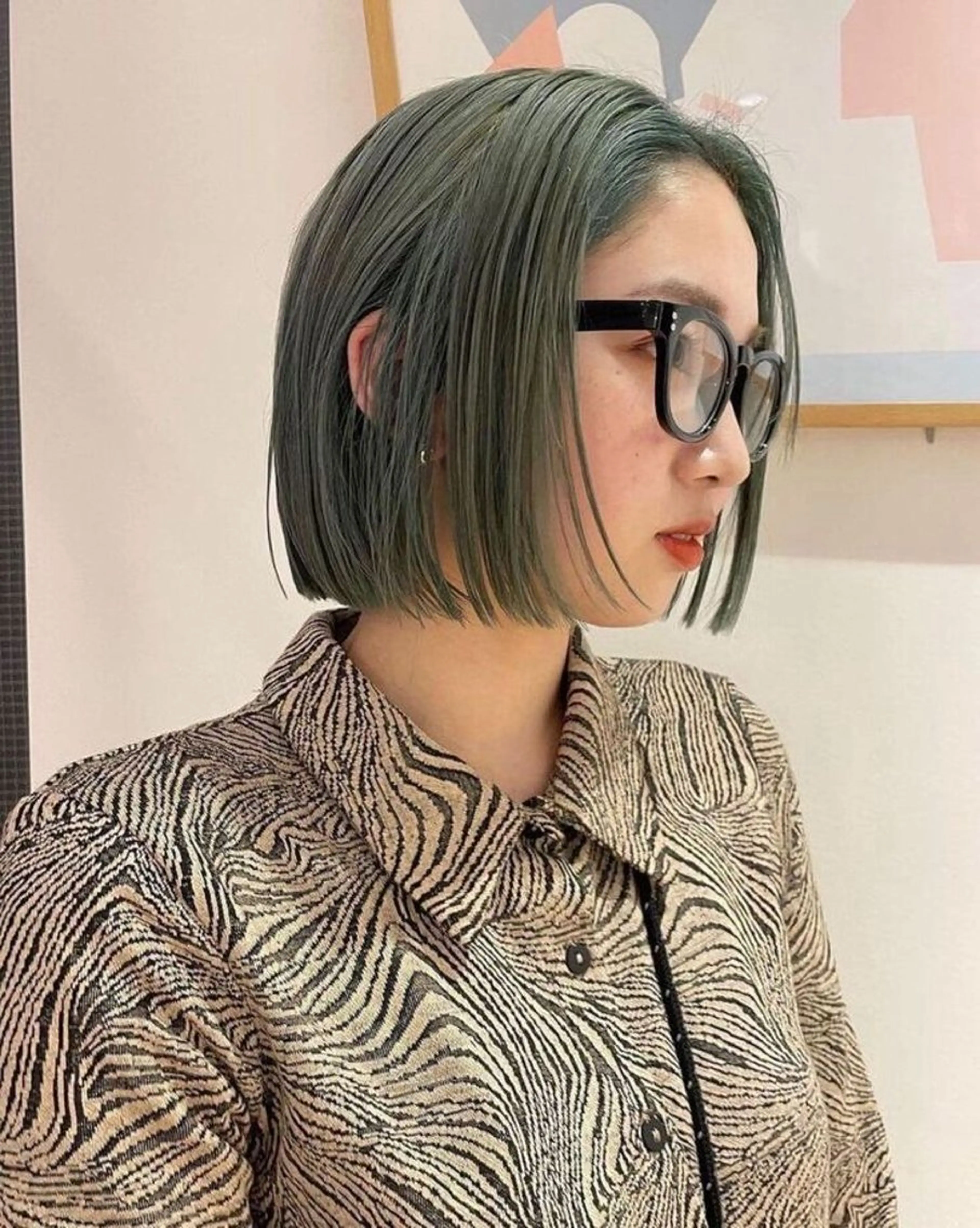 ミディアム カラー 加藤 祐斗のヘアスタイル