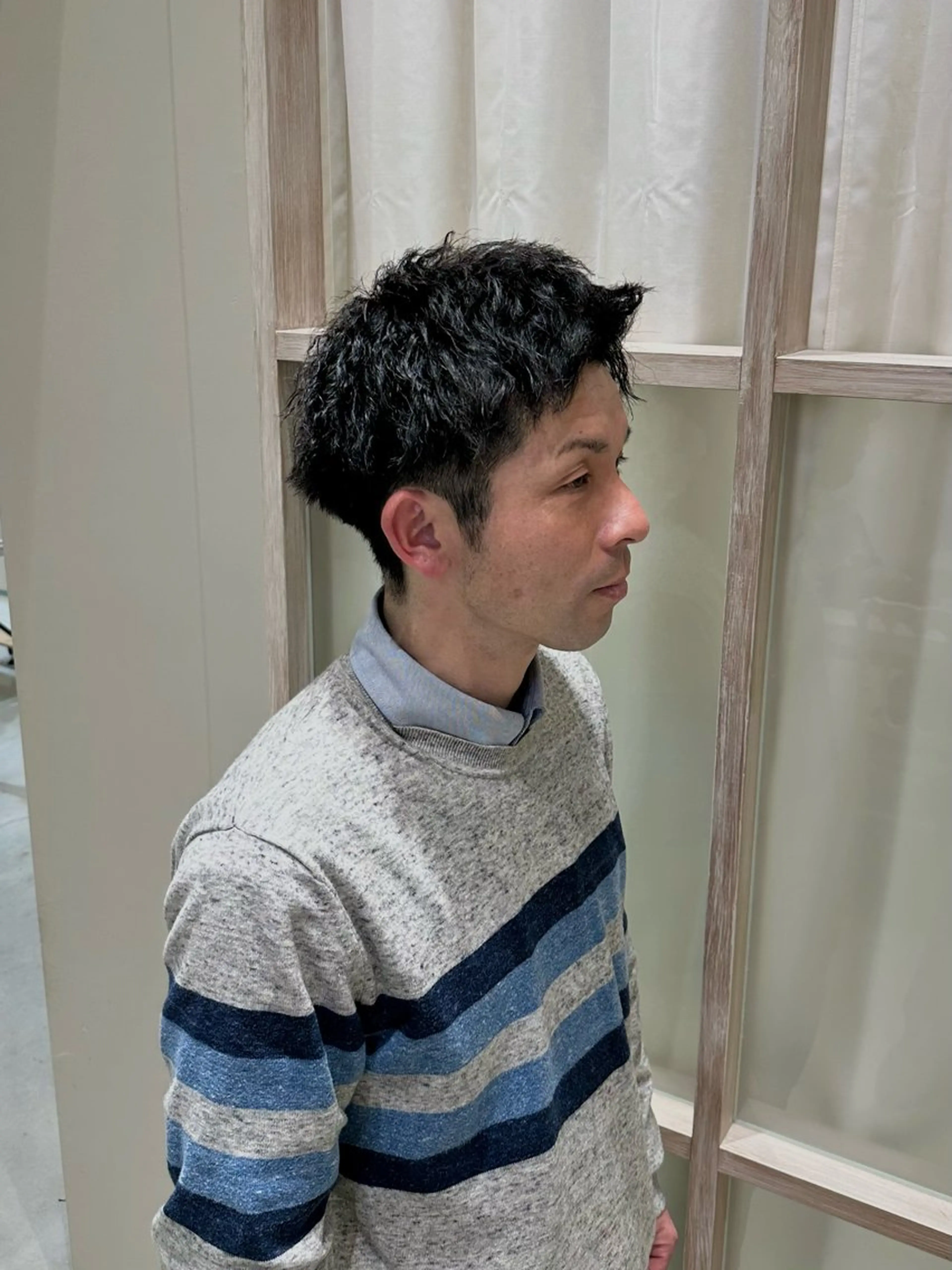 メンズ メンズパーマ メンズツイストパーマ ツイストパーマ N,SOL / 岩上 新大のヘアスタイル