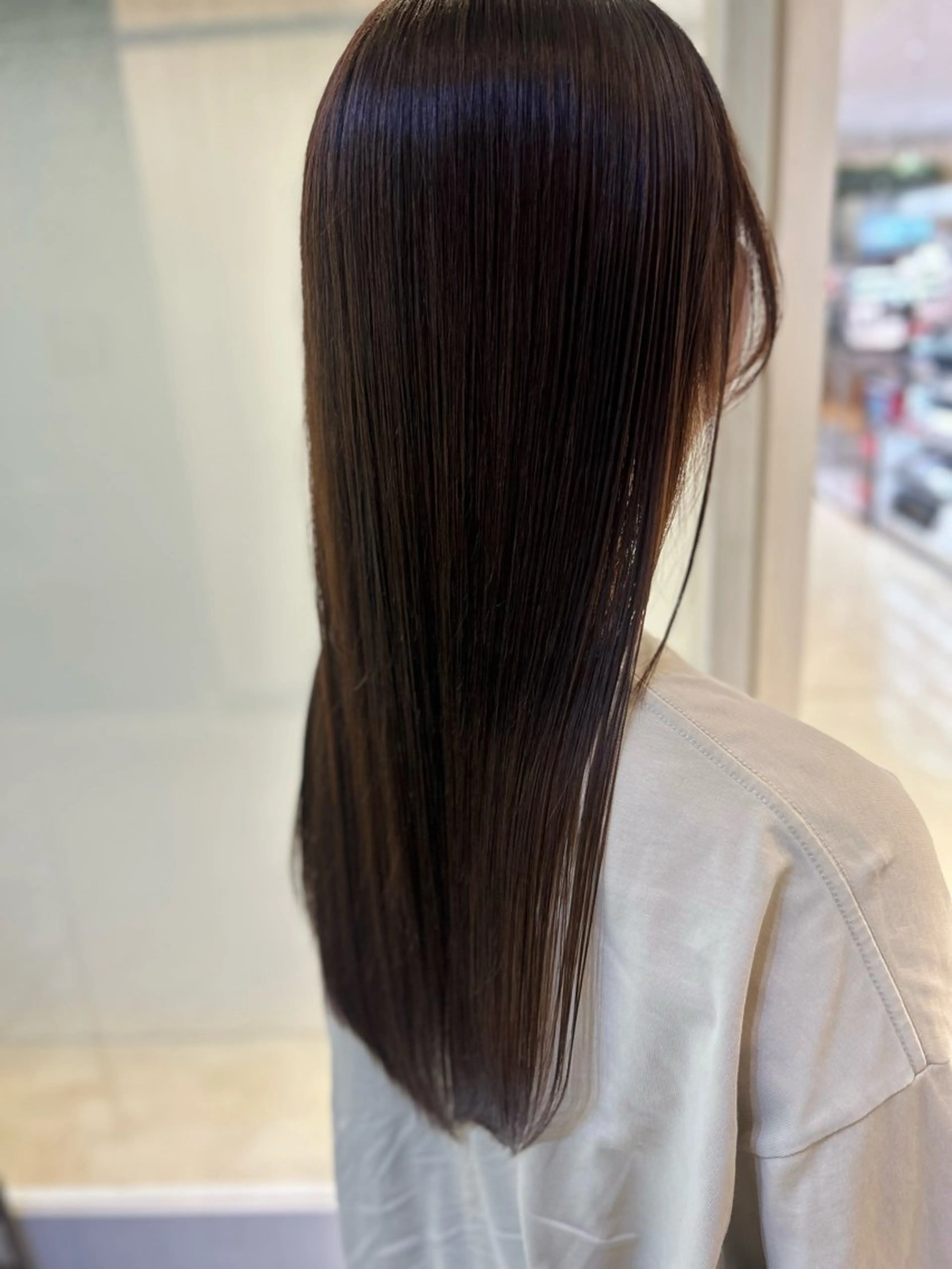 ロング カラー カット ヘアカラー トリートメント 艶質改善/縮毛矯正 ササキナツミのヘアスタイル