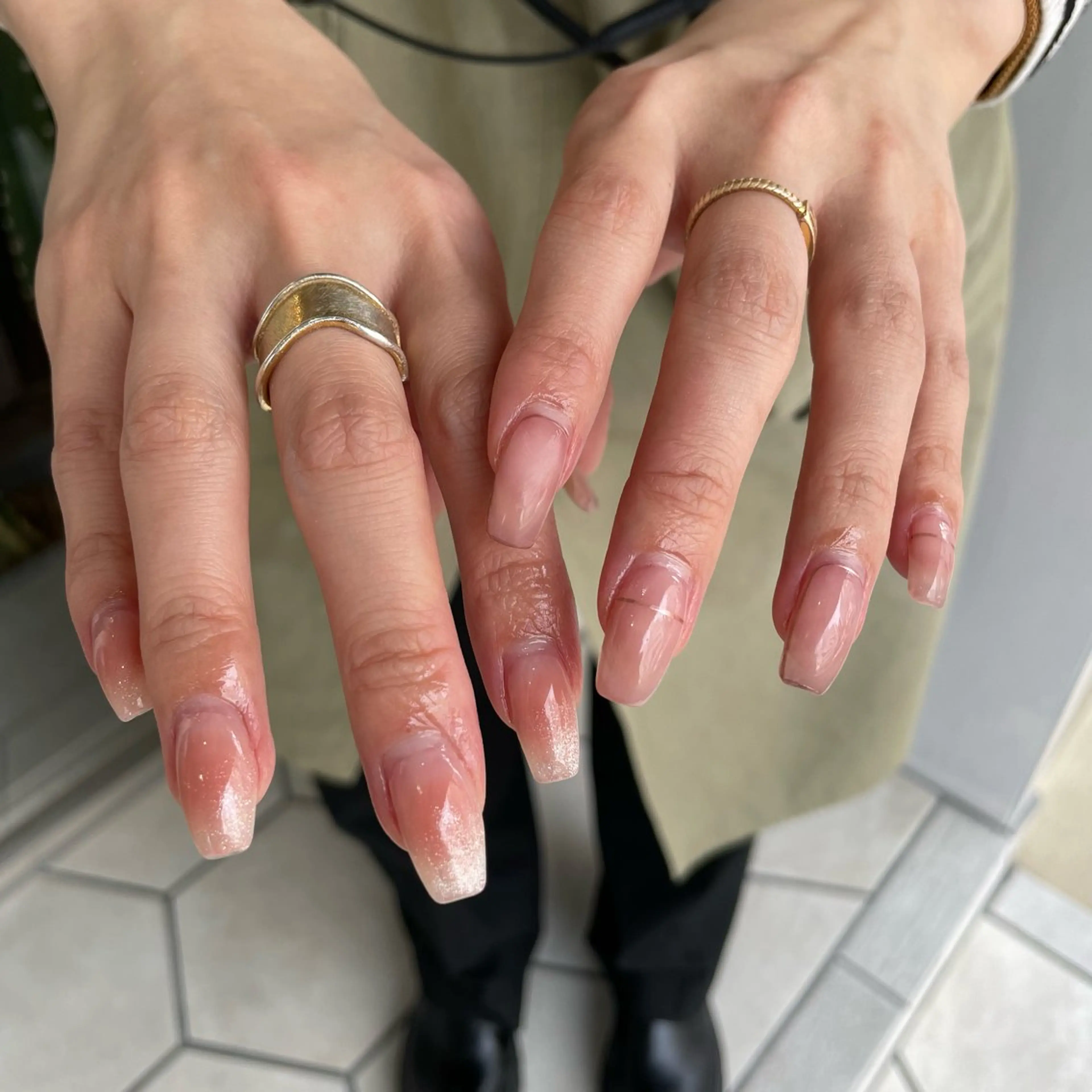 ネイル チークネイル Rommy suiのネイルデザイン