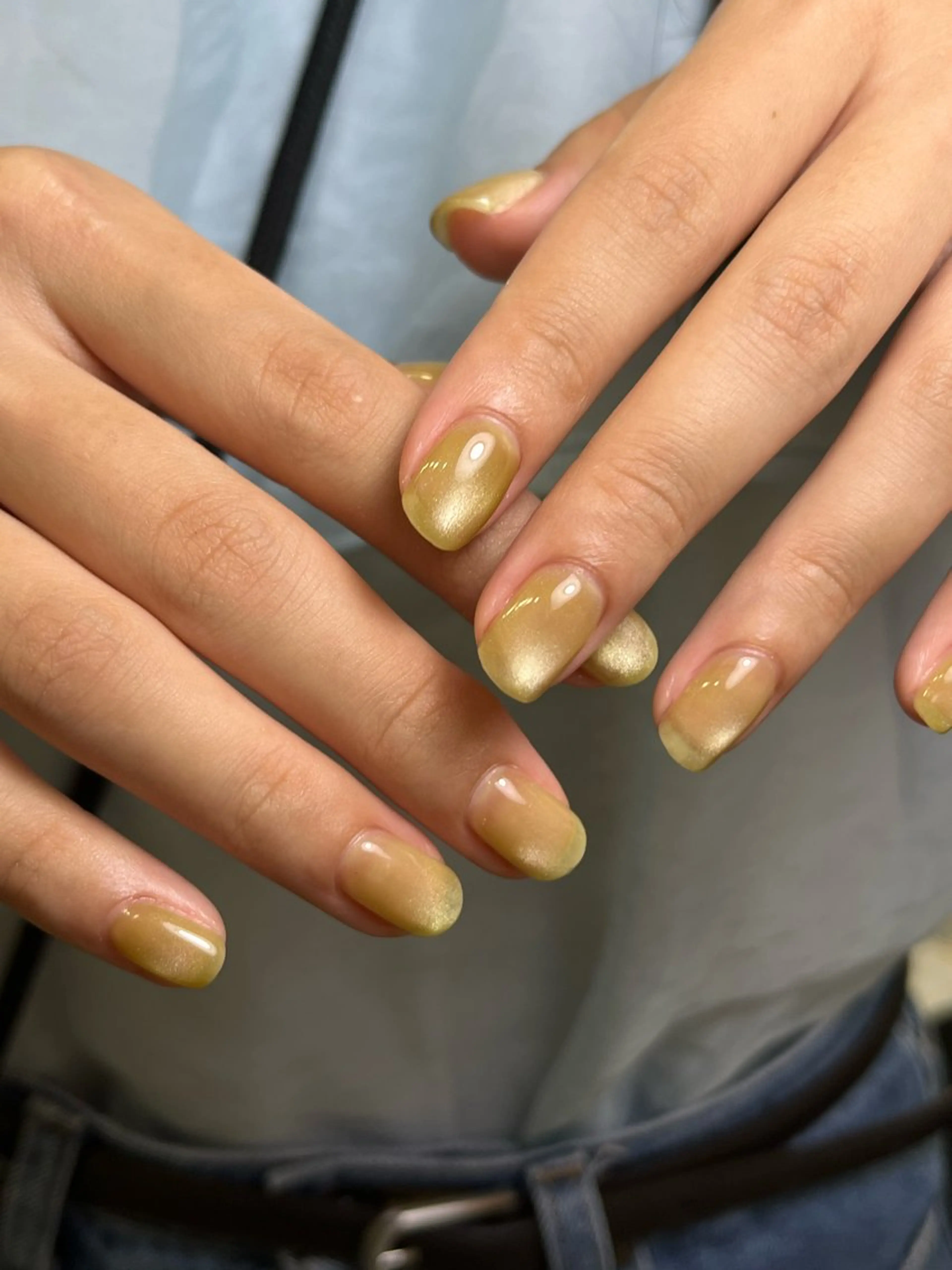 ネイル マグネットネイル ハンドネイル ハンドケア pu+on. nailworks所属・fuyumi / ニュアンスネイルのネイルデザイン