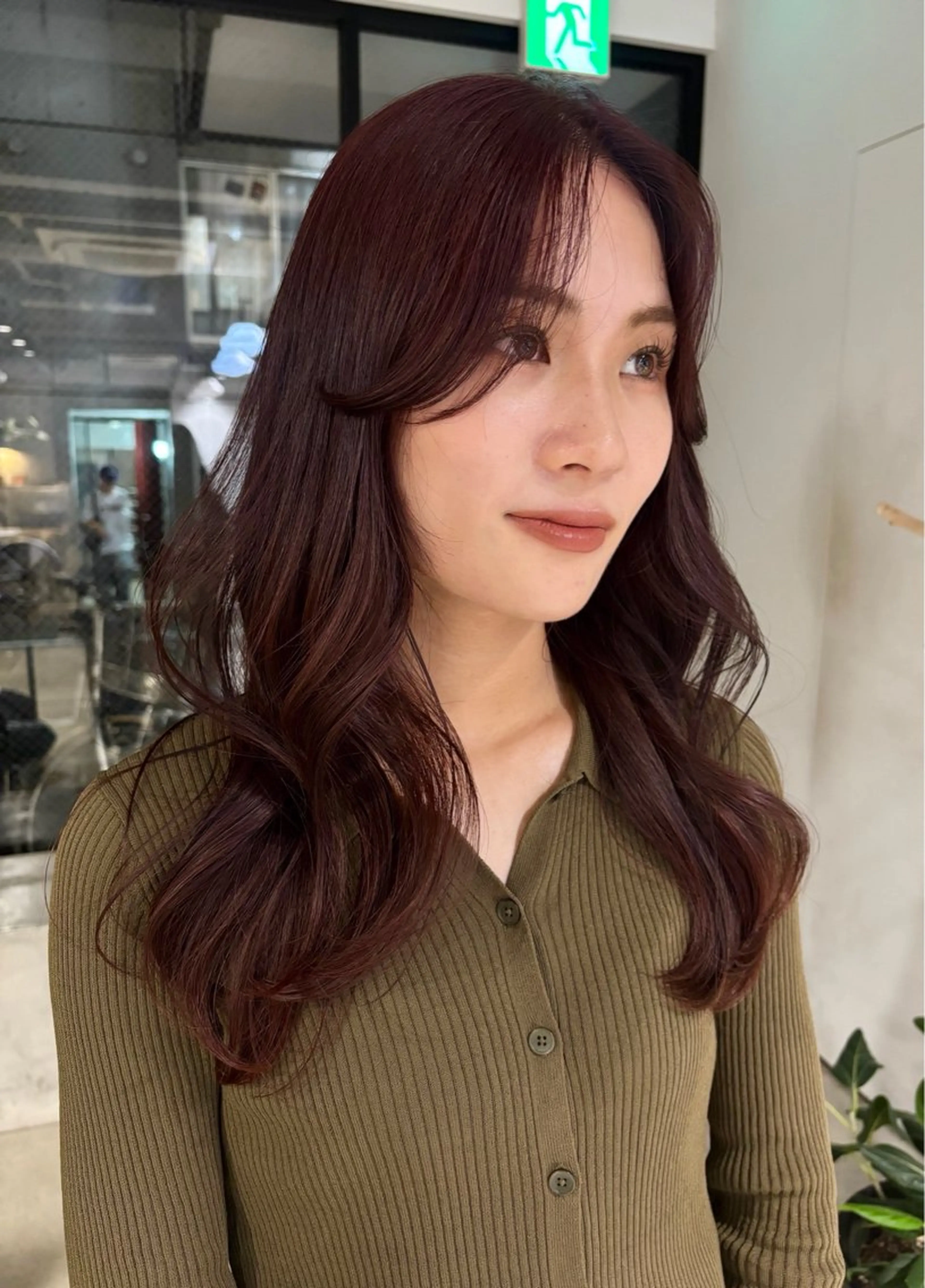 カラー カシス レッドカラー 艶カラー🎀メンズ ショートasunaのヘアスタイル