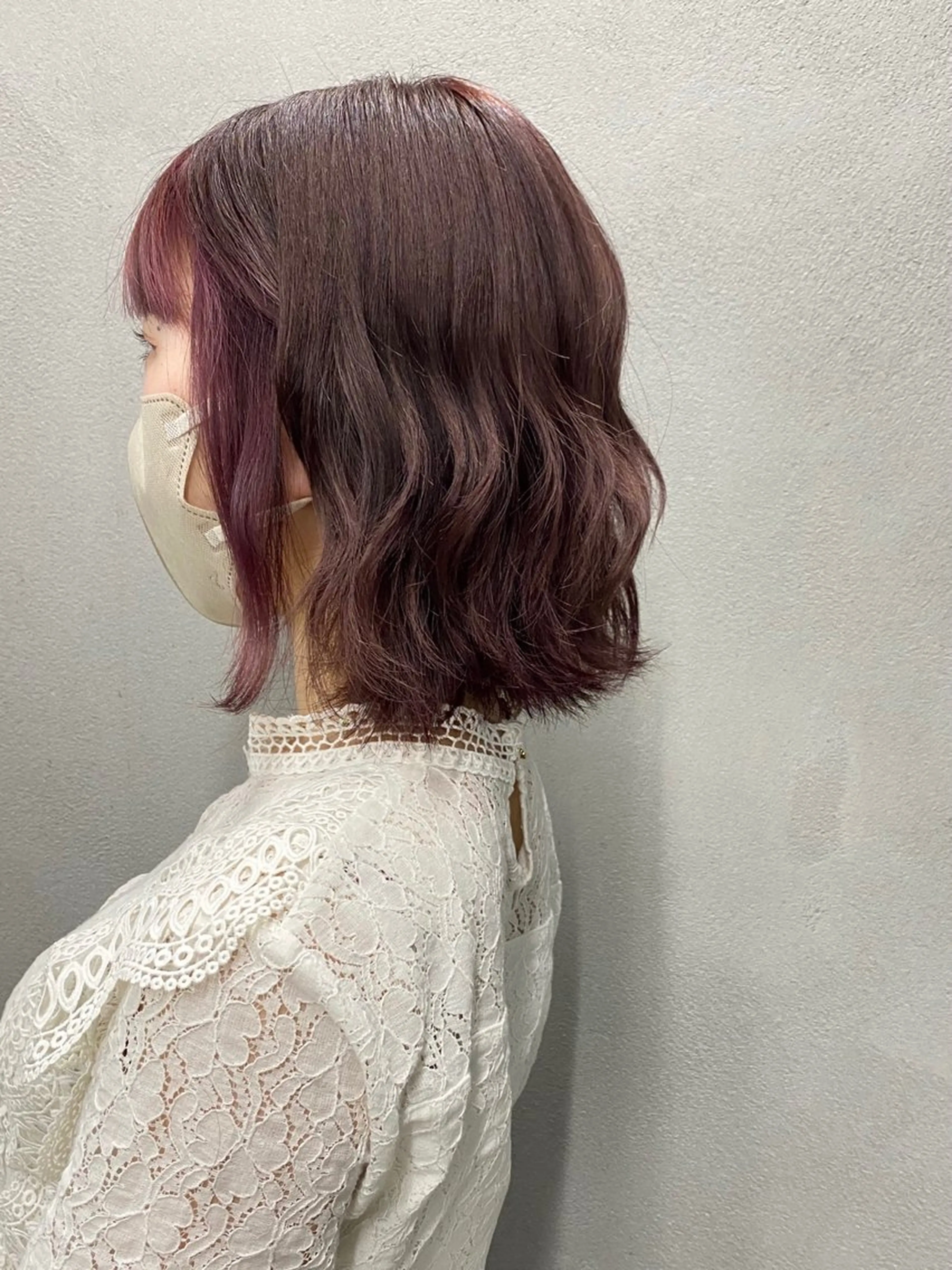 ミディアム カラー カット ヘアカラー 柏 デザインカラー/ レイヤー🐣シオリのヘアスタイル