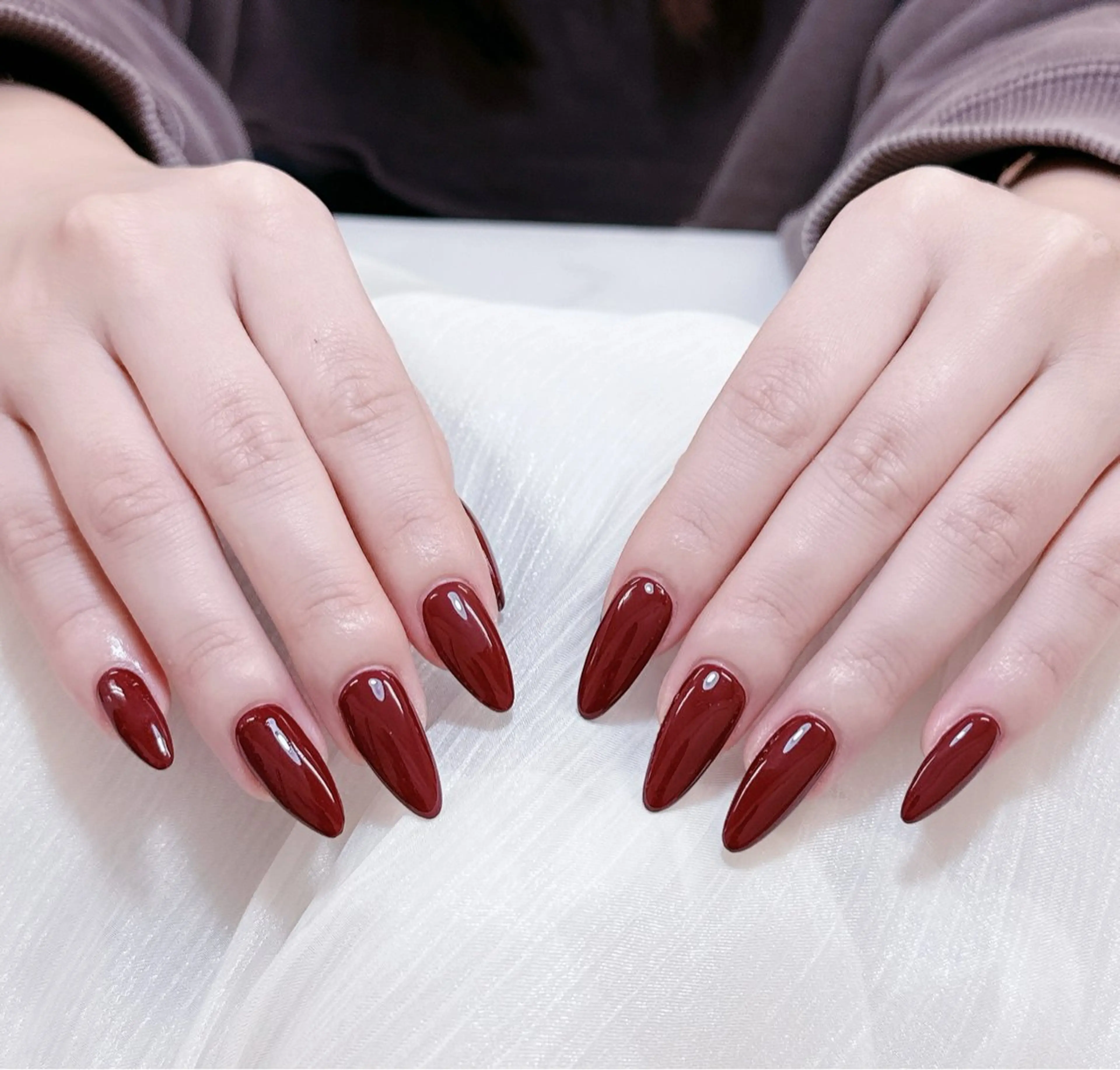 ネイル チークネイル フレンチネイル グラデーション 氷ネイル・うるうるネイル キラキラネイル ハンドネイル 陳 rinaのネイルデザイン