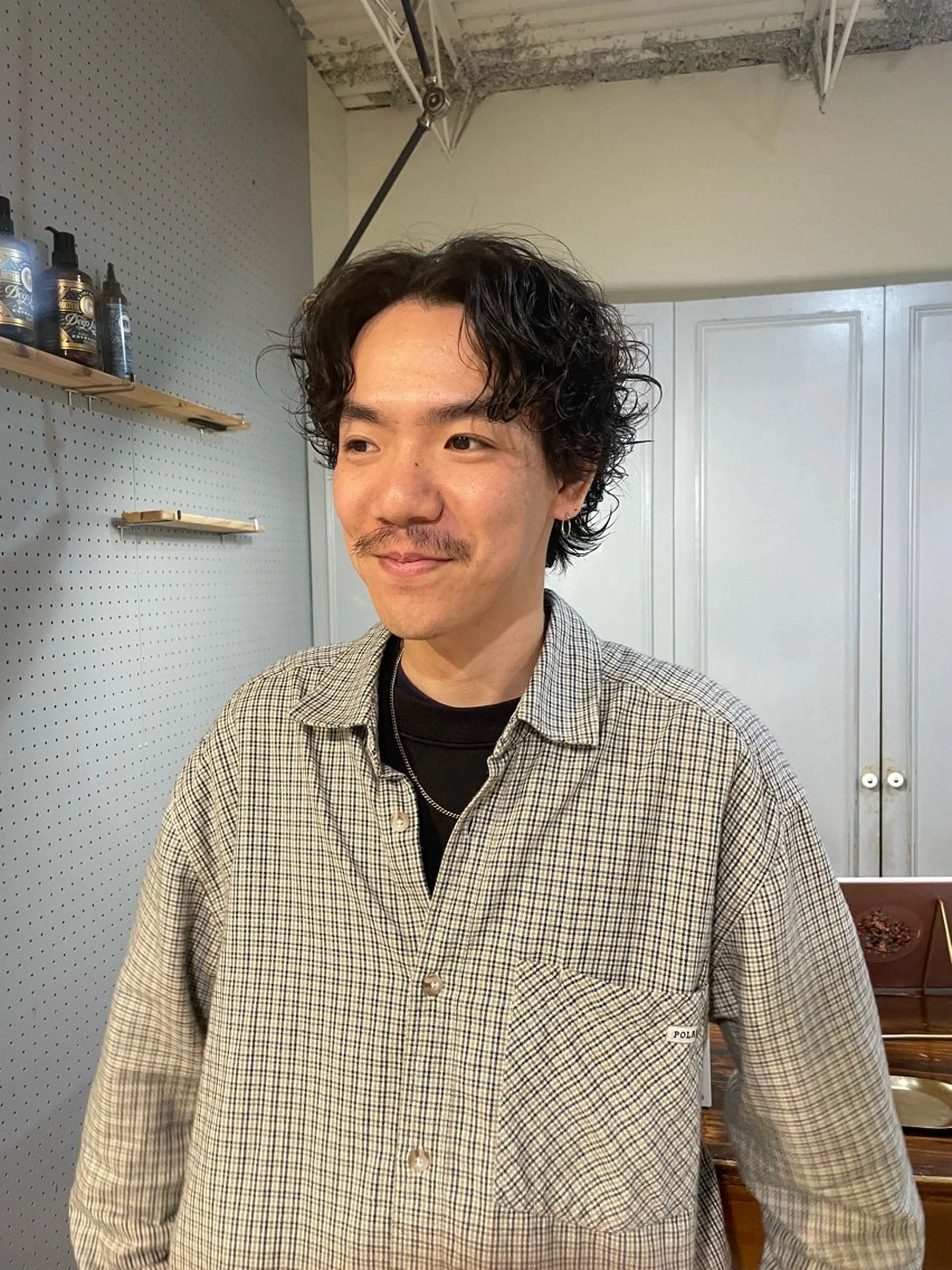 パーマ メンズ カット パーマ 🤩噂のMr.髪ポジ ティブ®️yu🤩のヘアスタイル