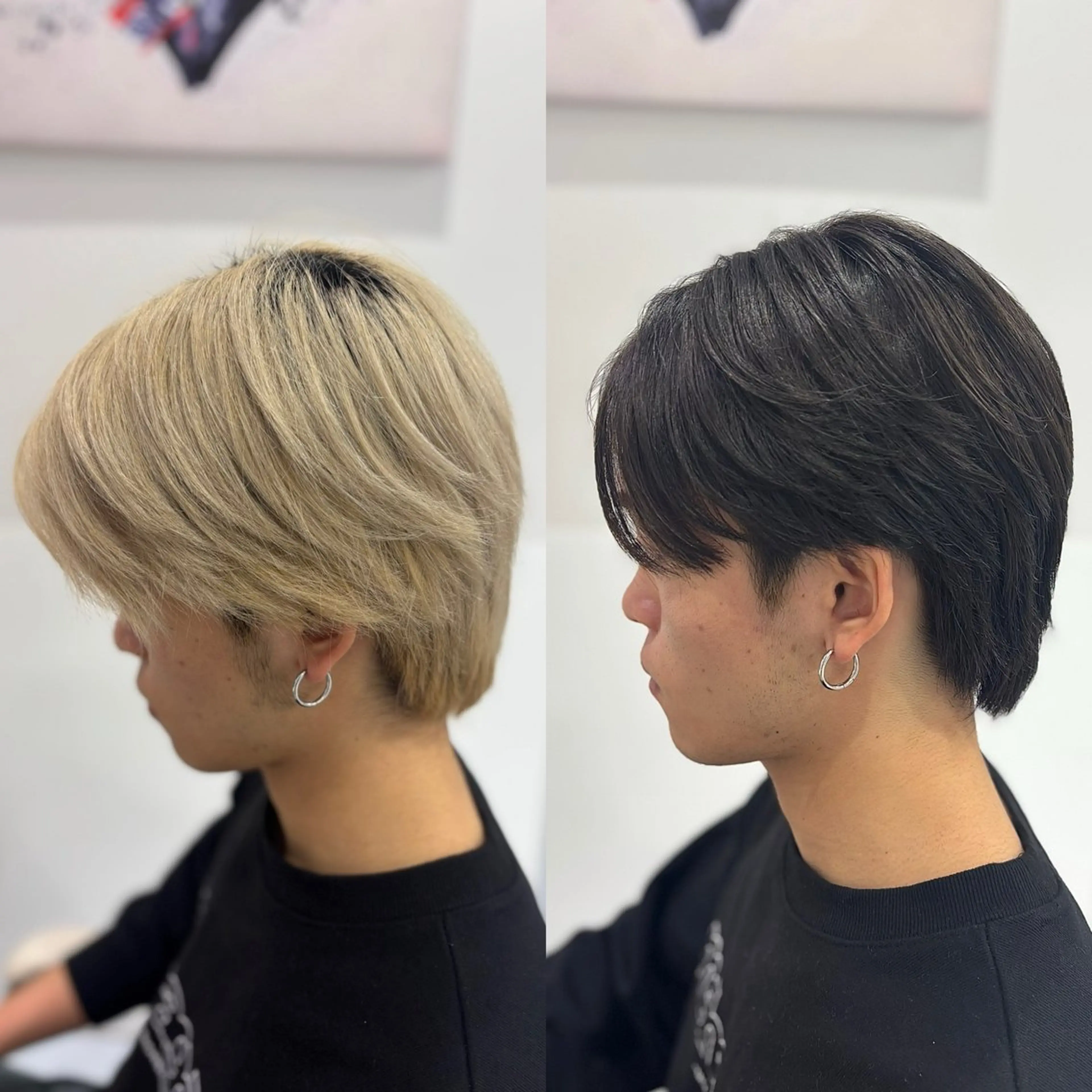 メンズ メンズハイトーン メンズパーマ カット ヘアカラー メンズ特化韓国風 パーマスタイル/りんのヘアスタイル