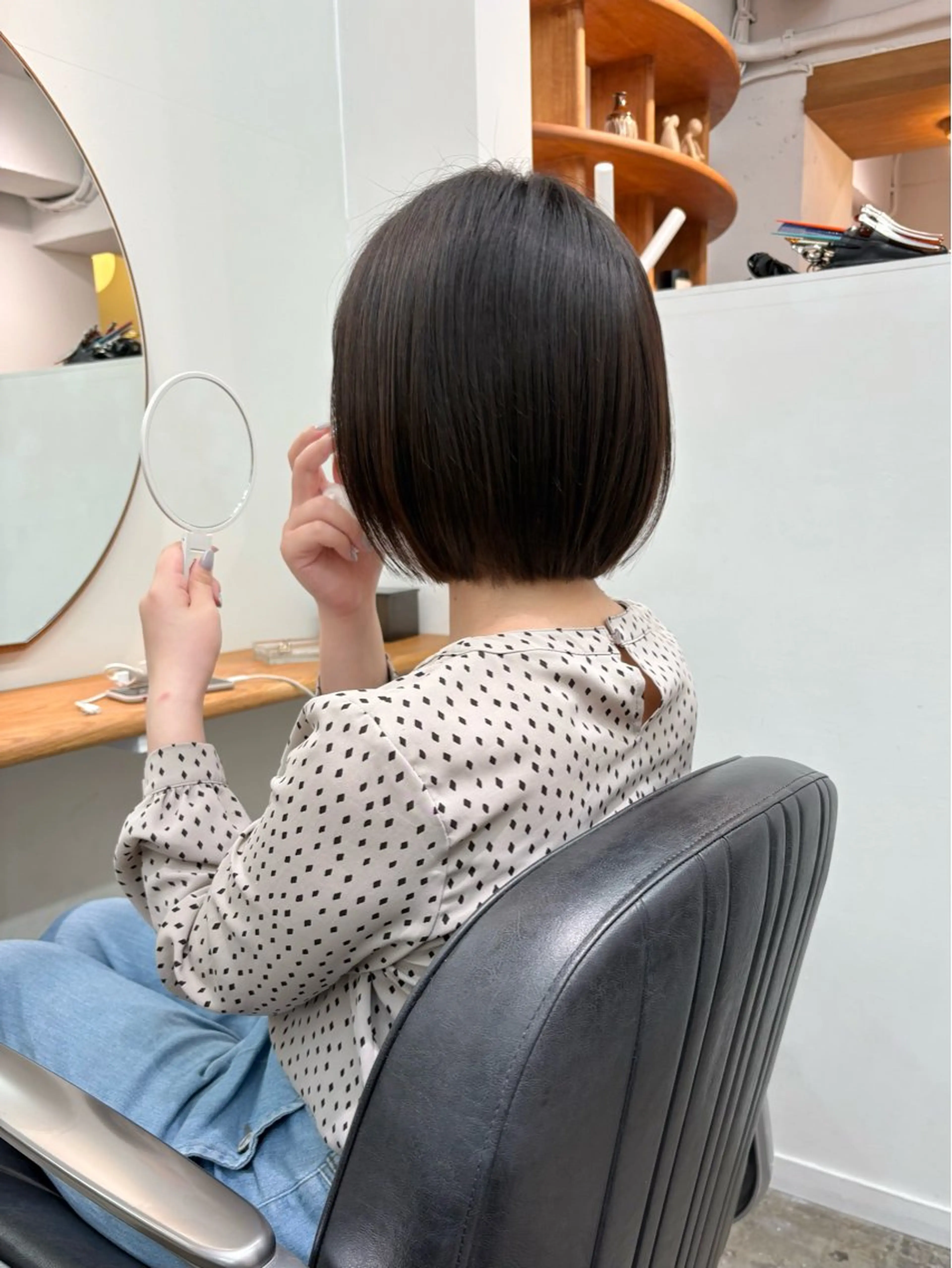ミディアム カット ヘッドスパ ☑️aiko【艶 カラー・オージュア】のヘアスタイル