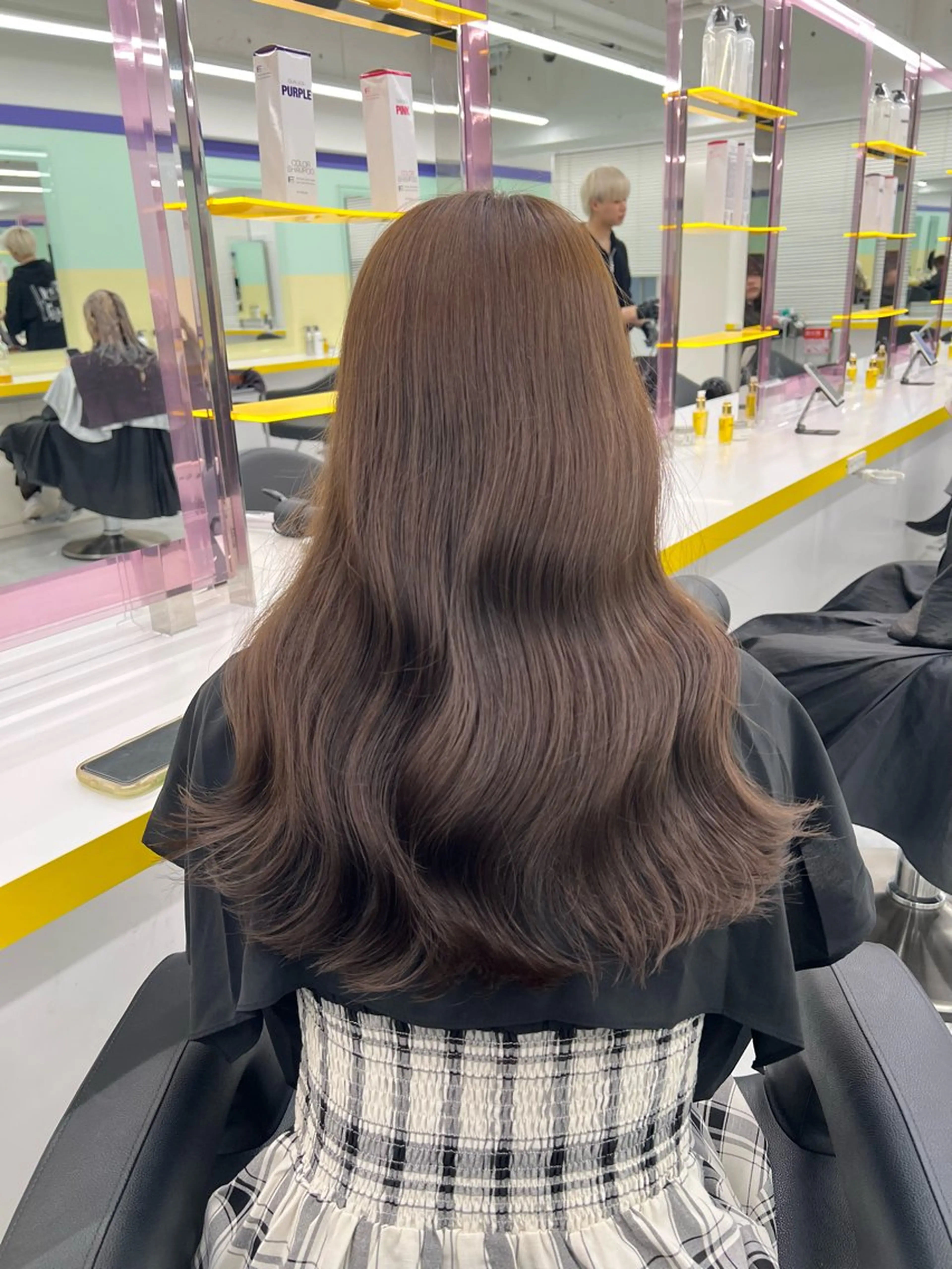 セミロング ヘアカラー トリートメント ヘッドスパ ヘアセット 💍レイヤーカット 艶髪💍亘紘輝のヘアスタイル