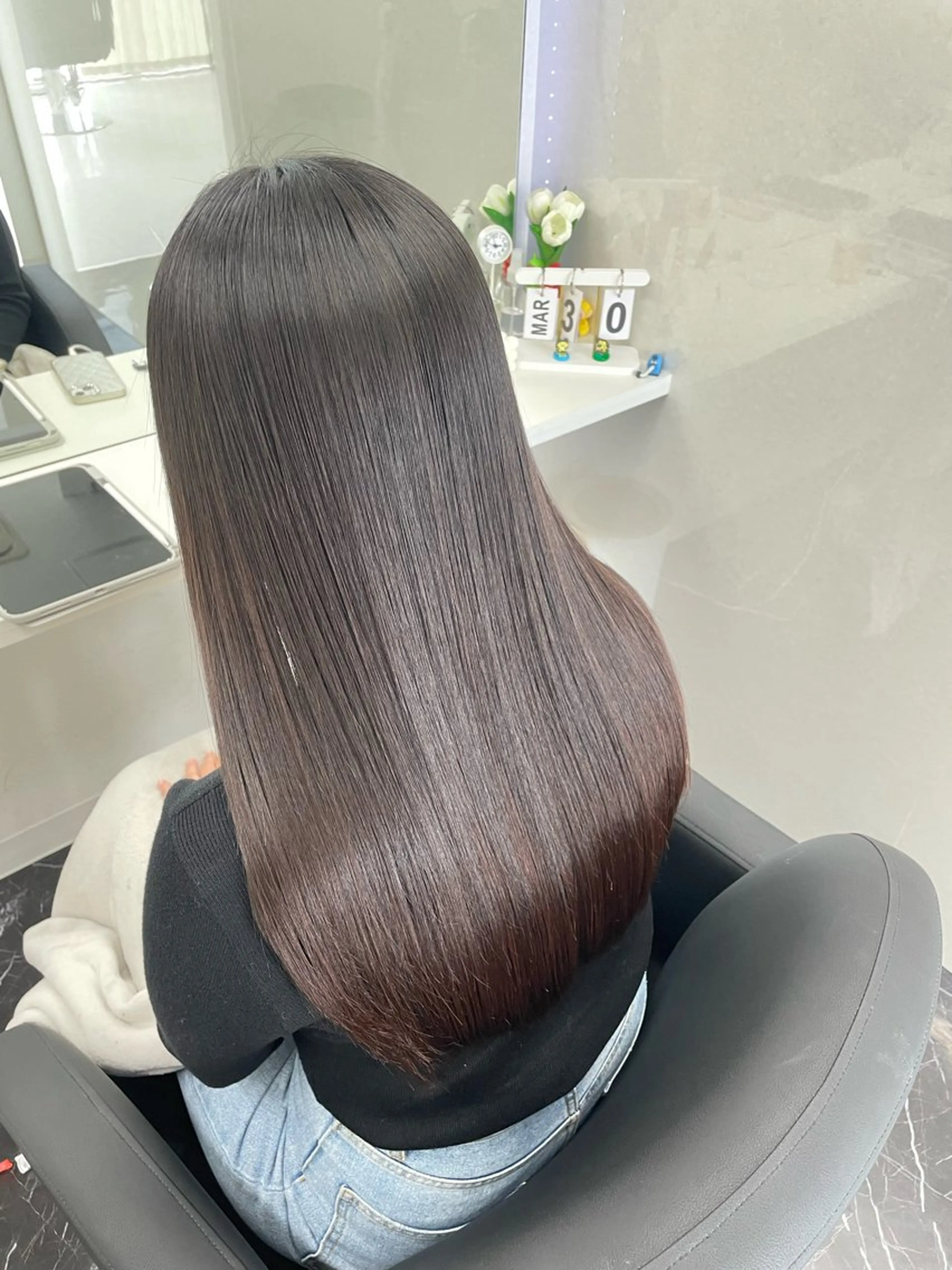 ロング 髪質改善 トリートメント Blue所属・韓国ヘア🇰🇷 りさのヘアスタイル