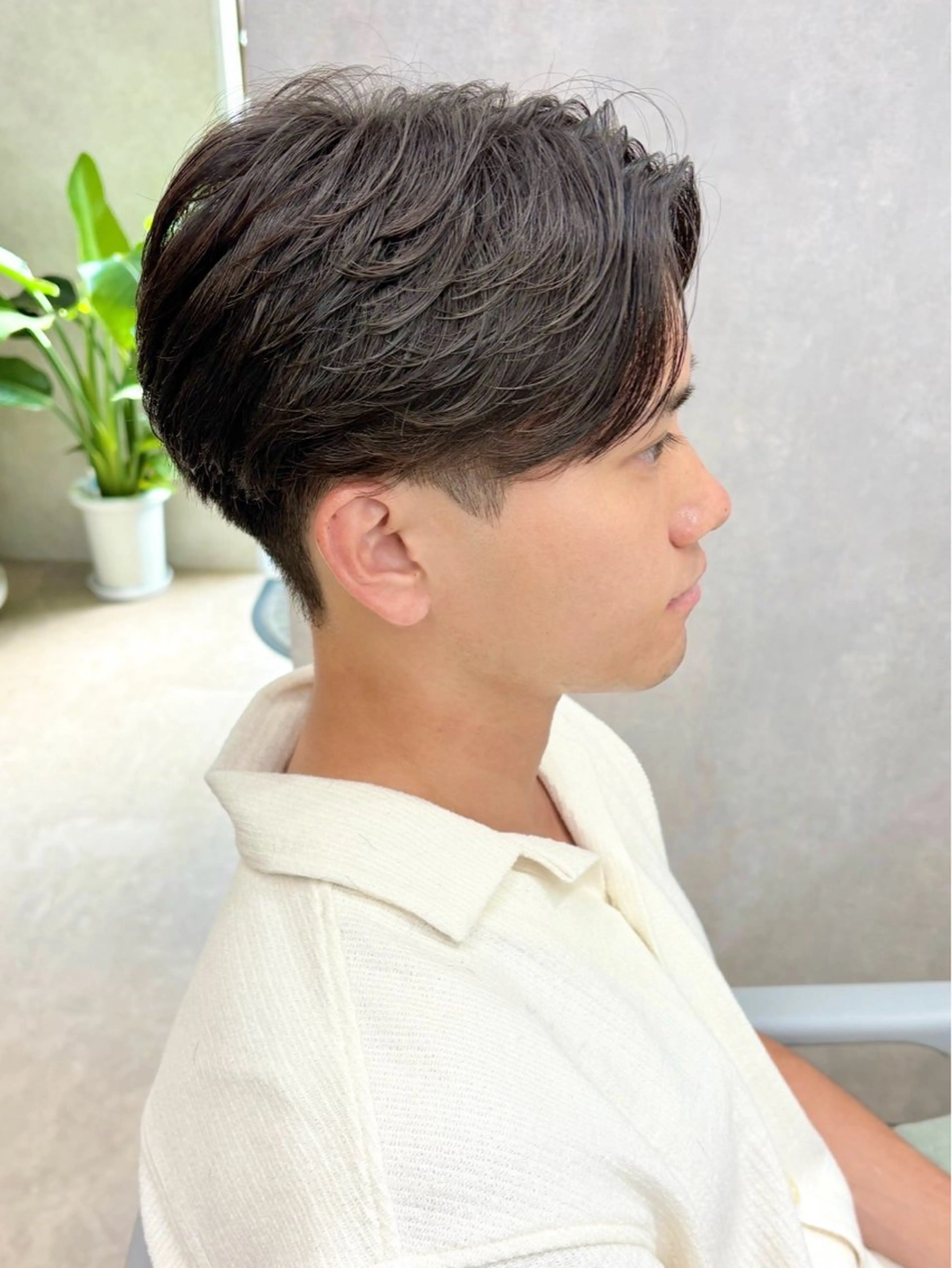 パーマ メンズ カット パーマ 🧸韓国ヘア/メンズ KURUMI🤍のヘアスタイル