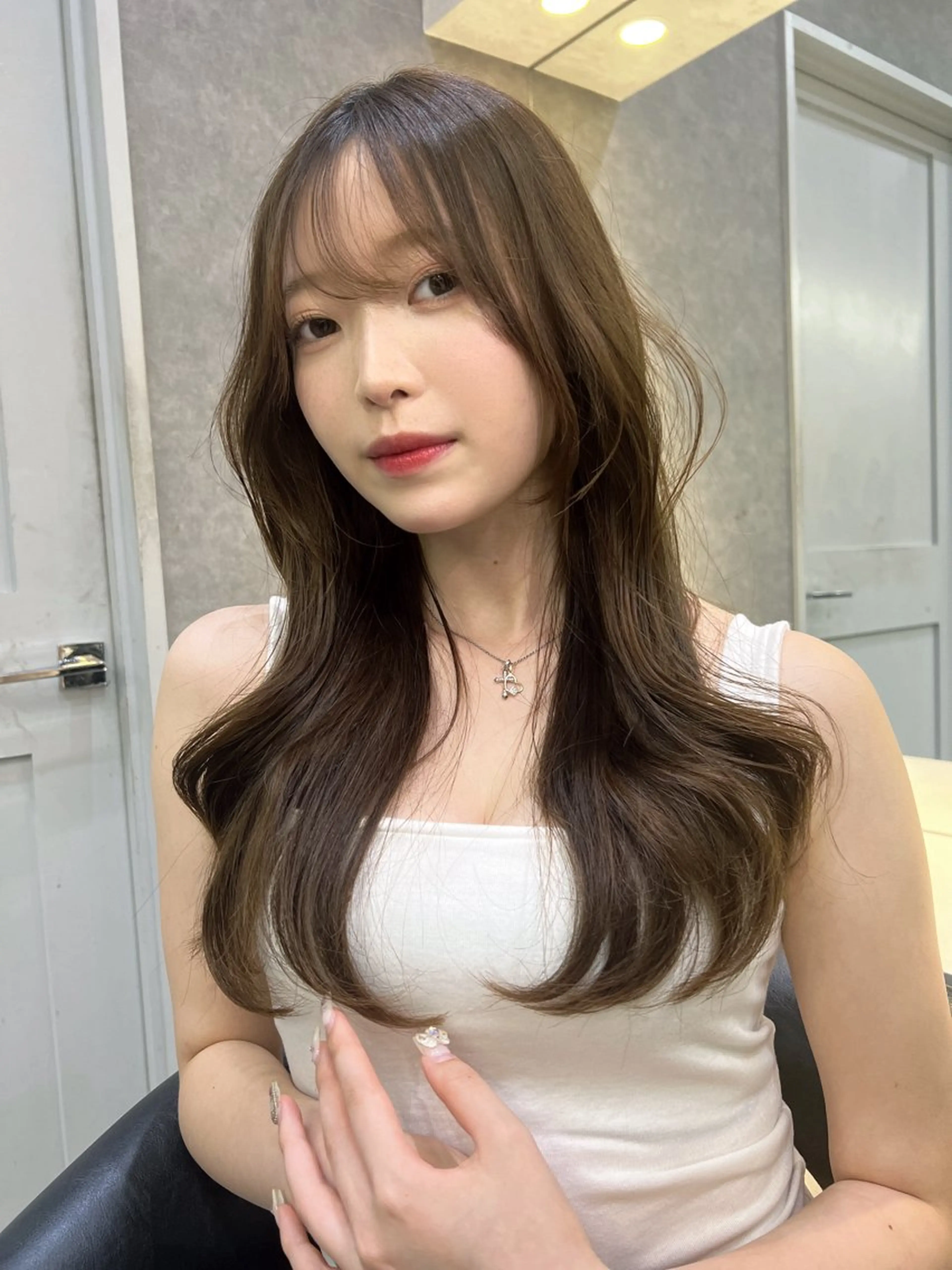 ロング カット ヘアカラー トリートメント 池袋/韓国風レイヤー 髪質改善/村上けいとのヘアスタイル