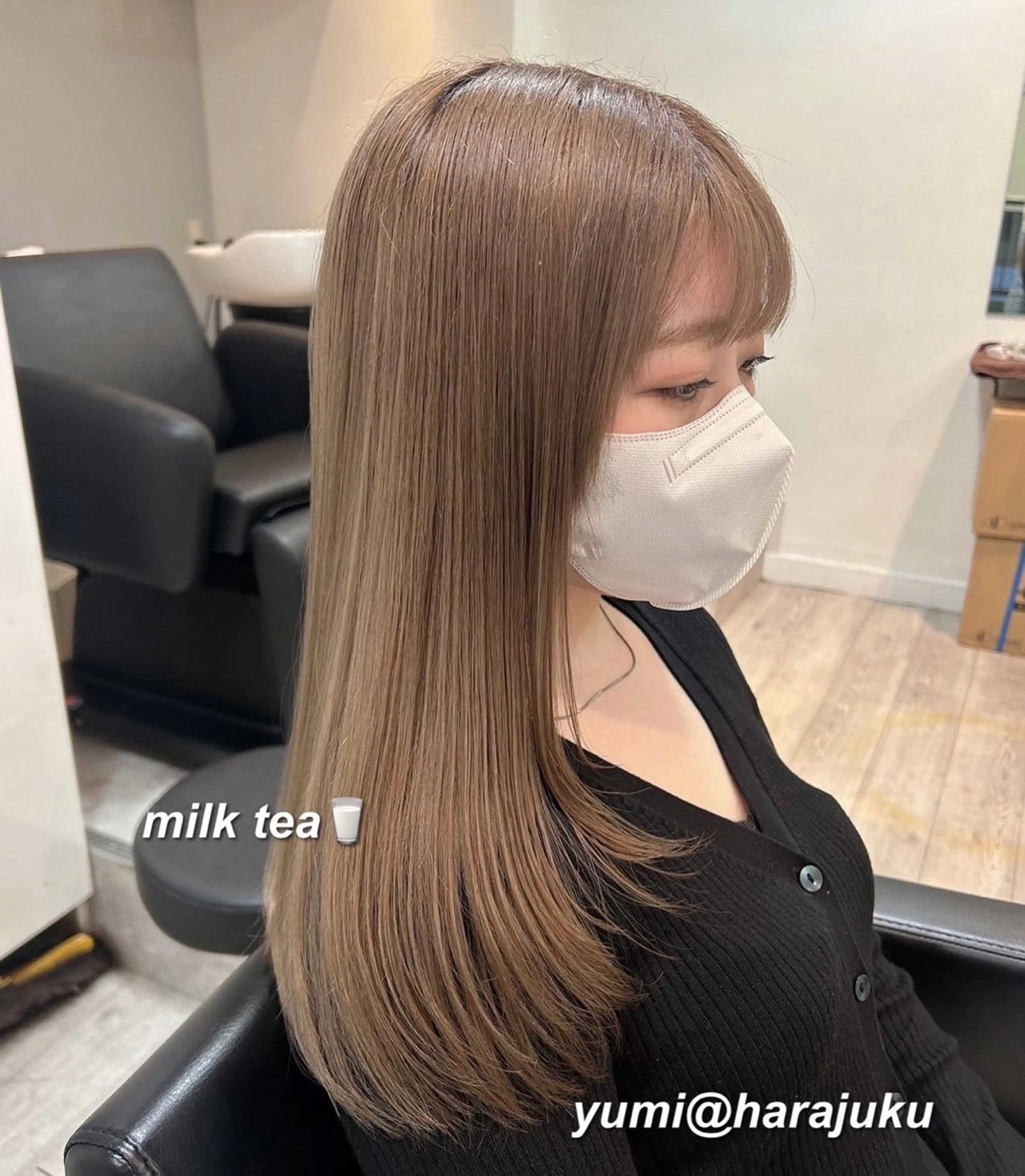 セミロング カラー パーマ ヘアアレンジ メンズ カット ヘアカラー トリートメント ワット 原宿のヘアスタイル
