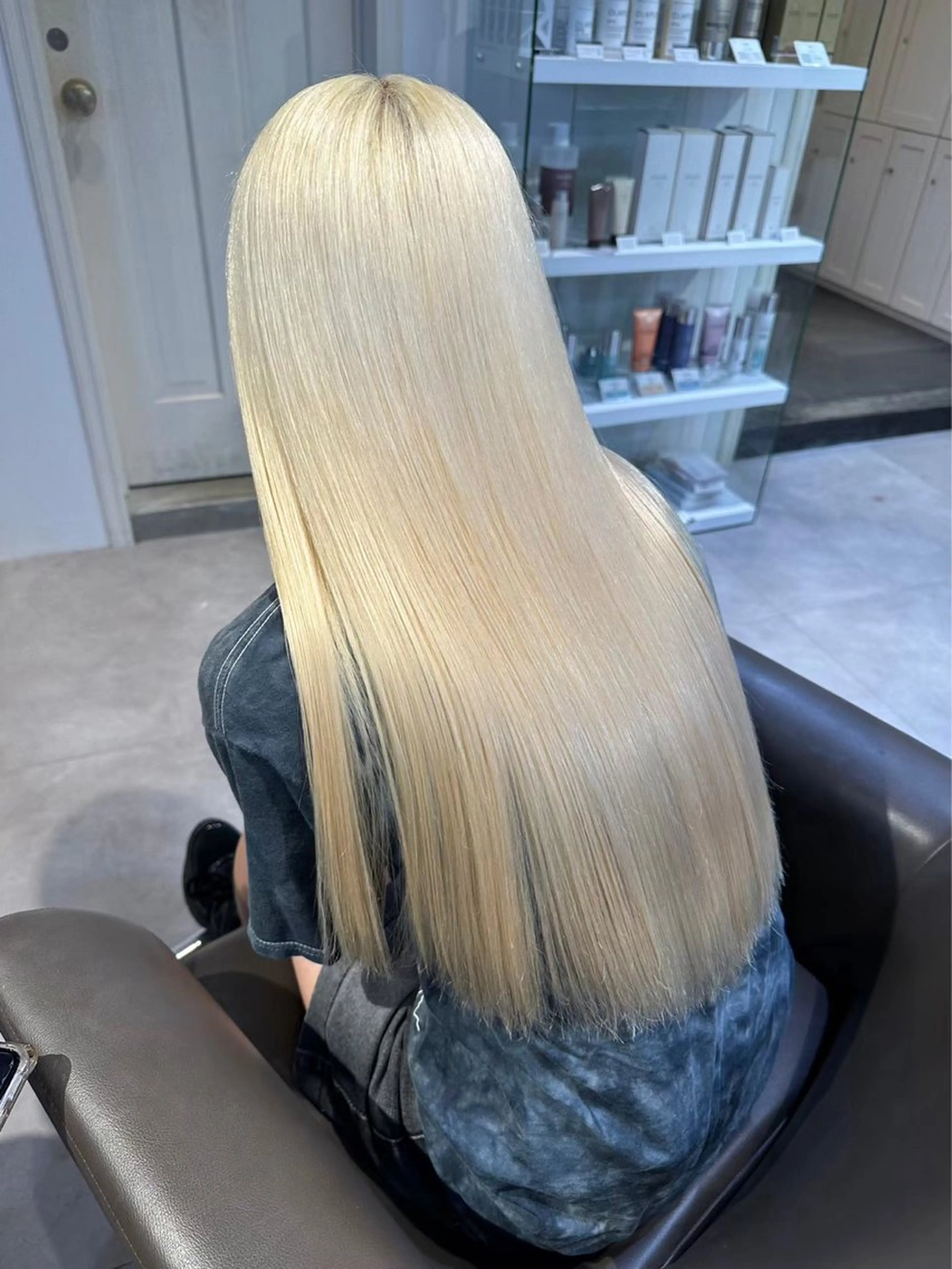 ロング カラー ブロンド ハイトーンカラー ハイトーン渋谷🌙 MINORIのヘアスタイル
