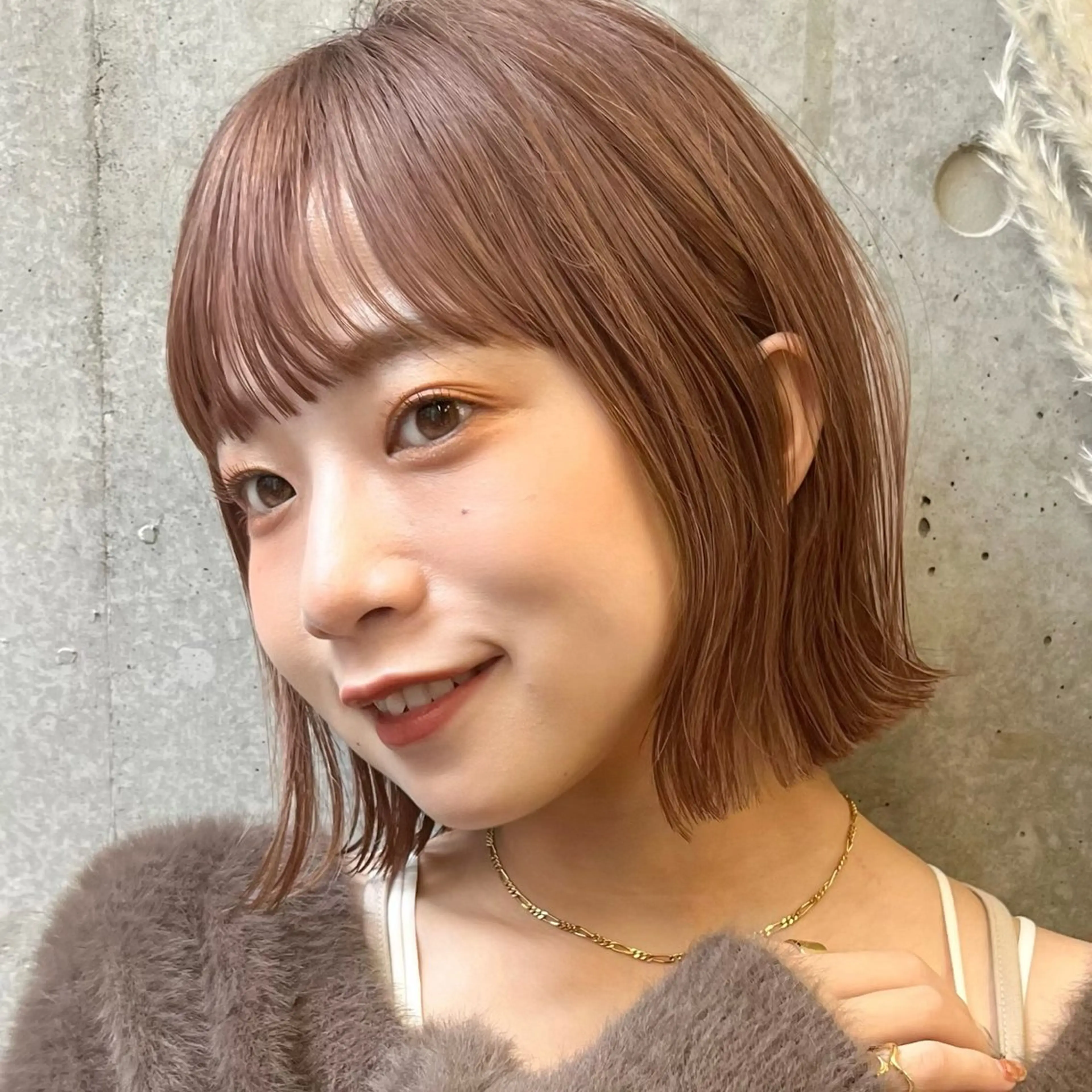 ショート カラー カット ヘアカラー トリートメント 暖色/艶髪/ボブ/ ミディアム/Ayaのヘアスタイル