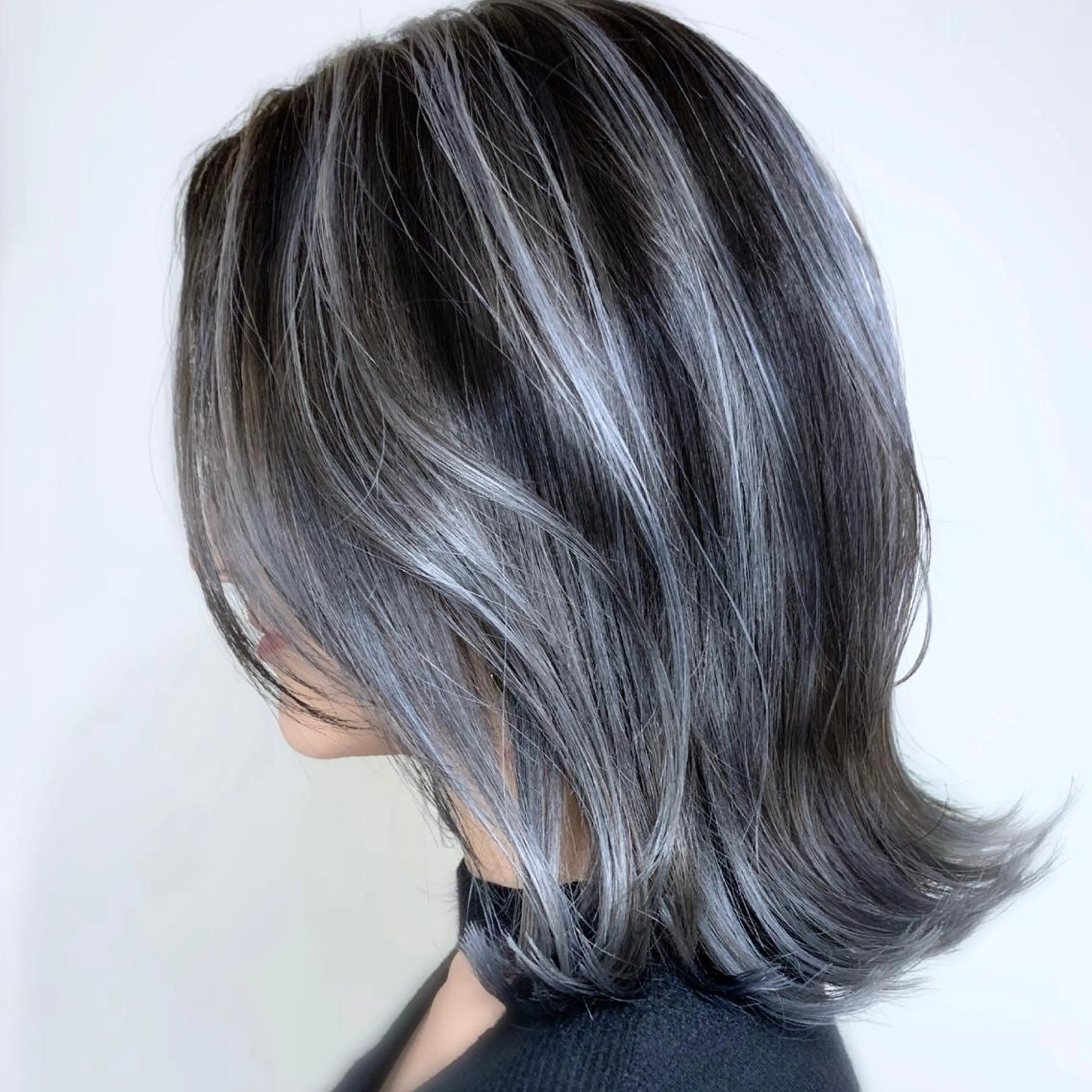 ミディアム カラー バレイヤージュ レイヤーカット 🤍デザインカラー 特化🤍HIROのヘアスタイル