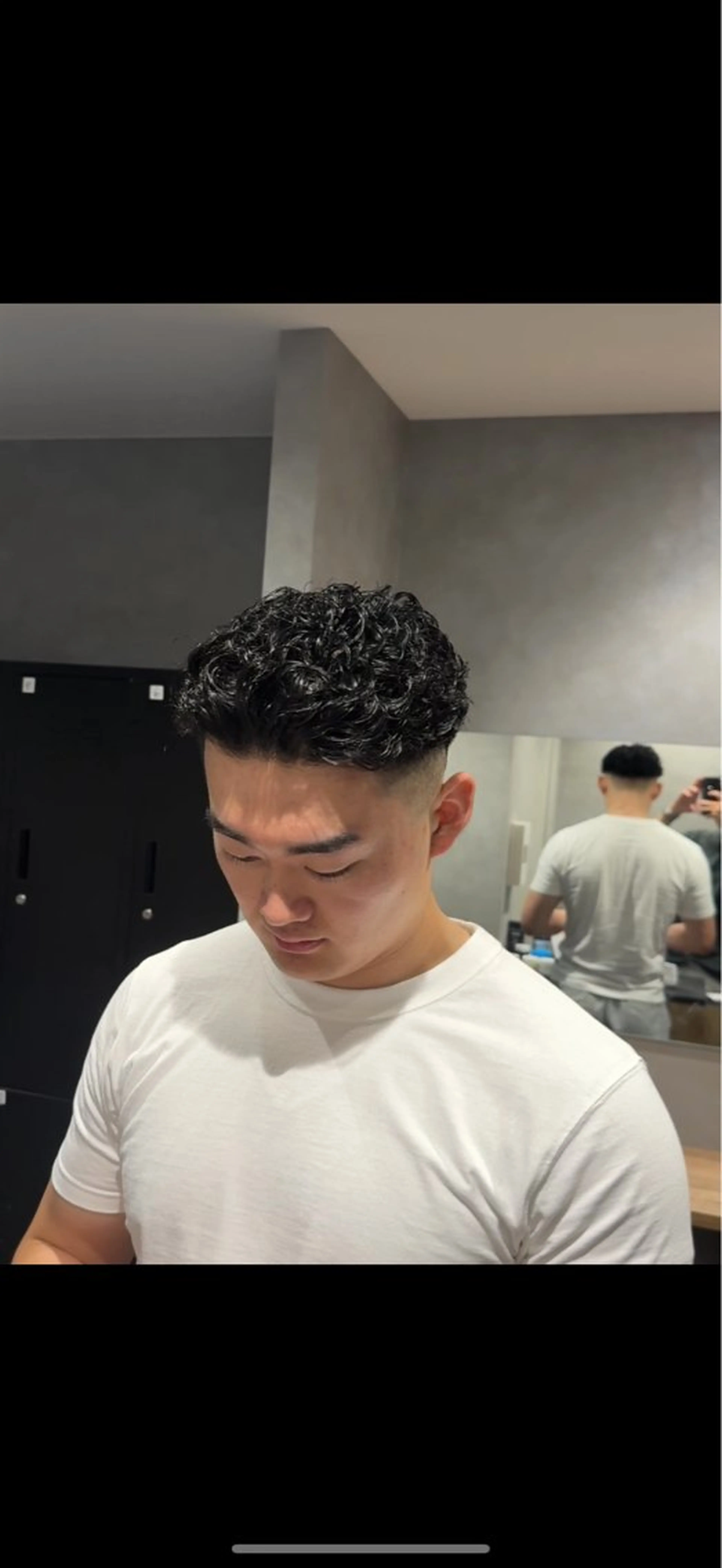 ショート パーマ メンズ オールバック メンズパーマ カット パーマ Arca所属・メンズパーマ特化 美容師kouyaのヘアスタイル