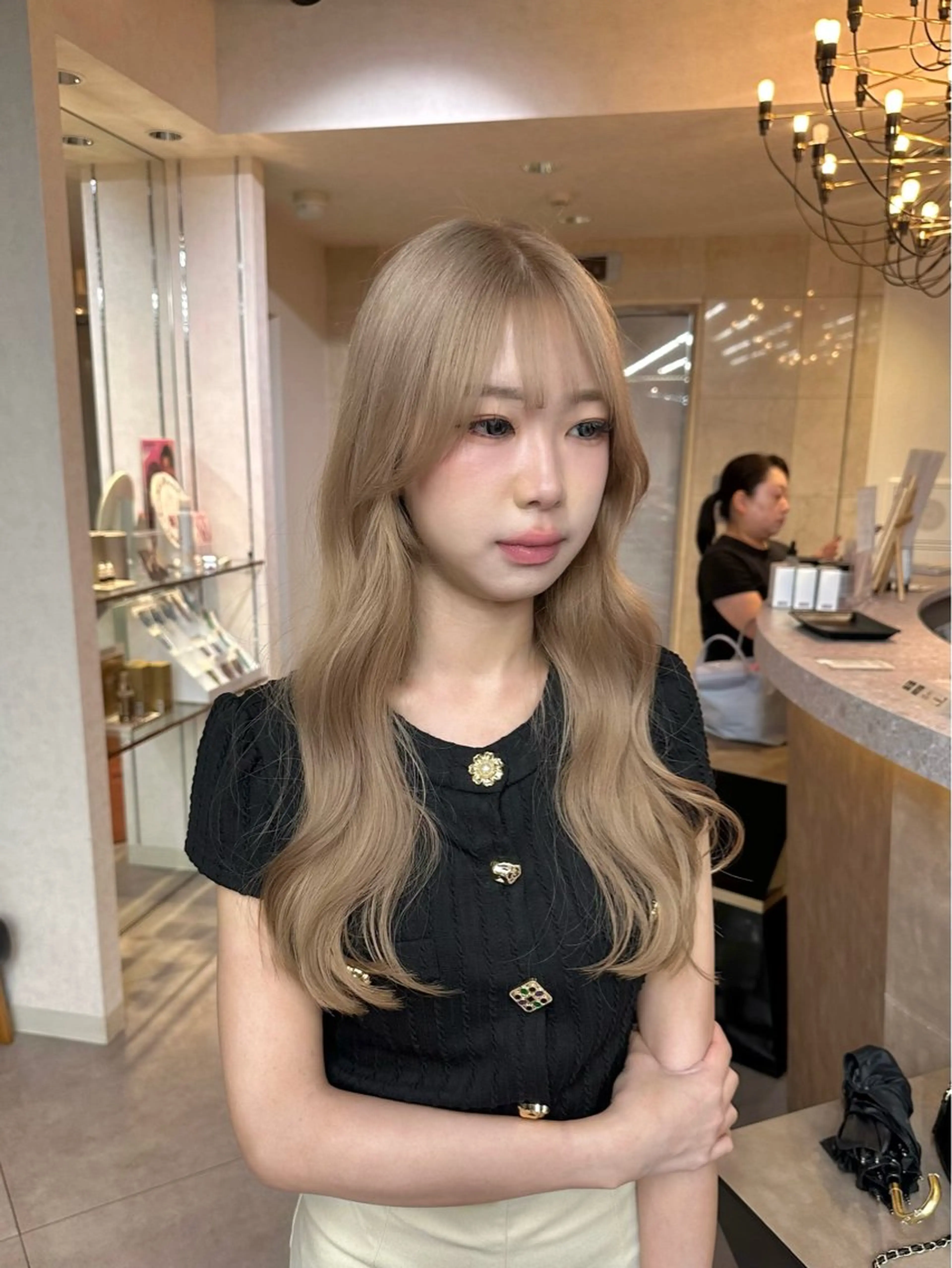 ロング カラー カット ヘアカラー トリートメント 🩶 ひかる🩶のヘアスタイル