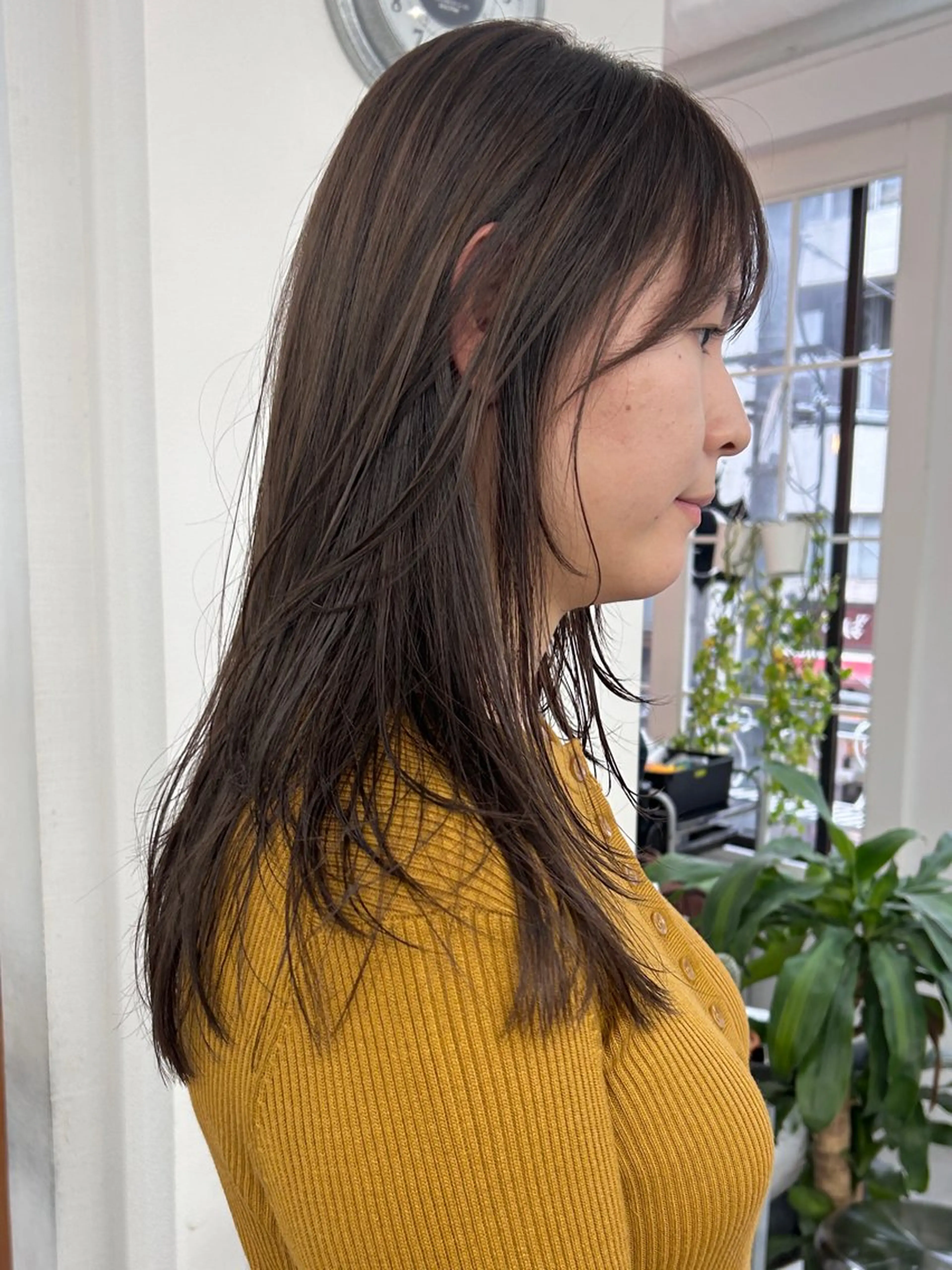 ロング カラー カット ヘアカラー トリートメント レイヤーボブ/ 艶カラー/サナ🌼のヘアスタイル