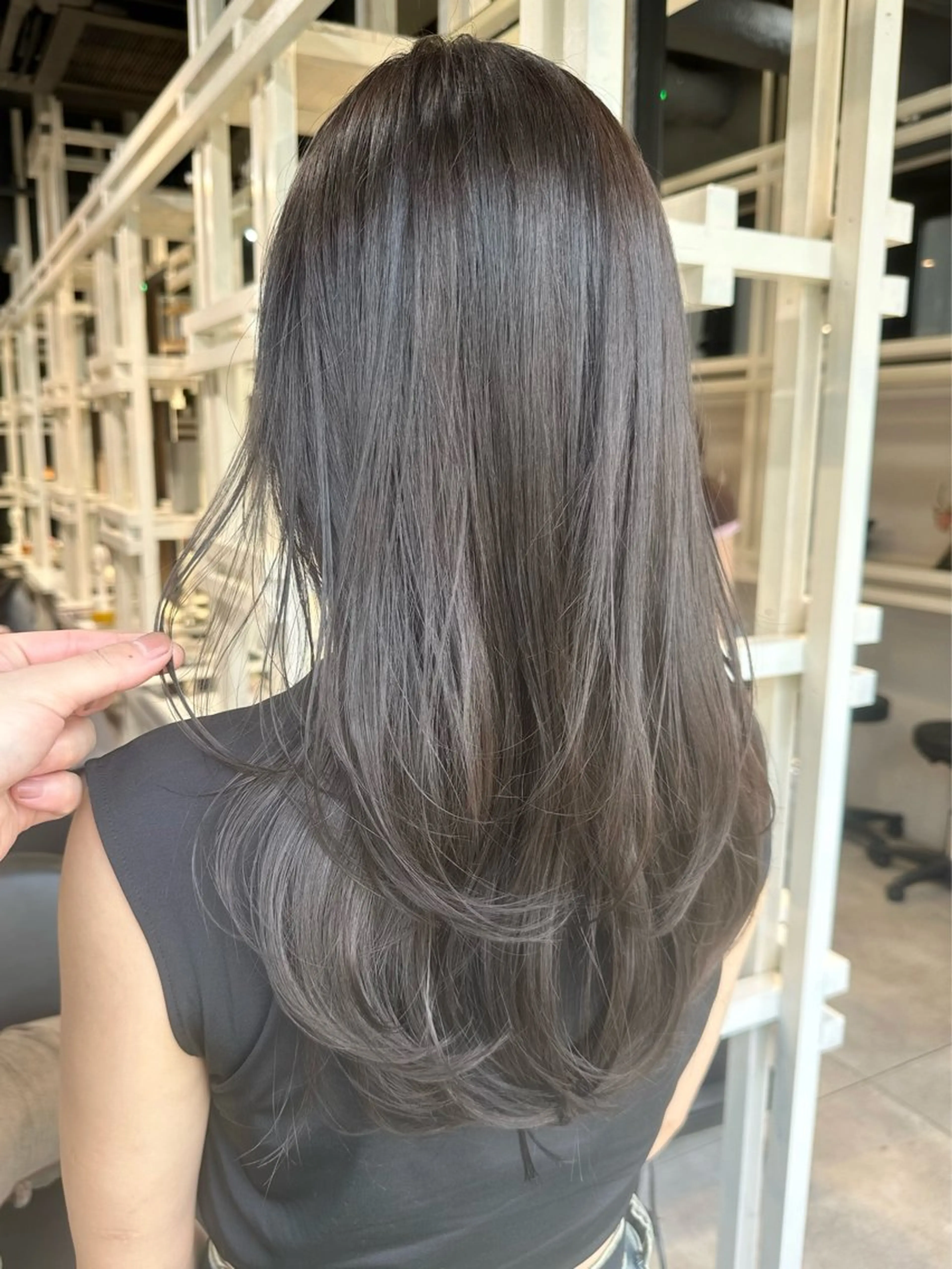 ミディアム カット ヘアカラー トリートメント ✨似合わせカット/ 艶カラー恵比寿✨のヘアスタイル