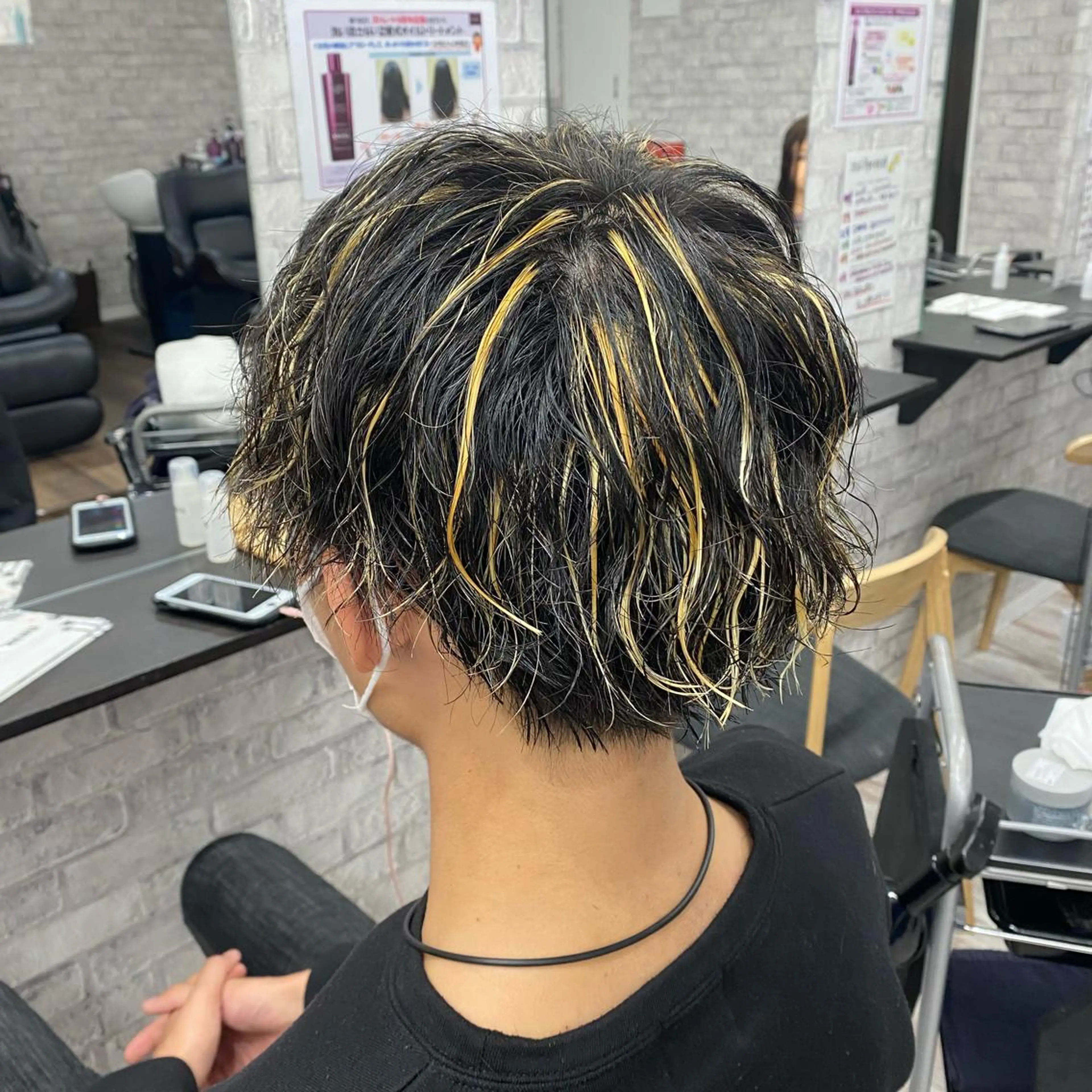 ミディアム カラー パーマ ヘアアレンジ メンズ キッズ ネイル マツエク・マツパ アイブロウ 似合わせカラー♡髪質 改善🎀サトカ🍒のヘアスタイル