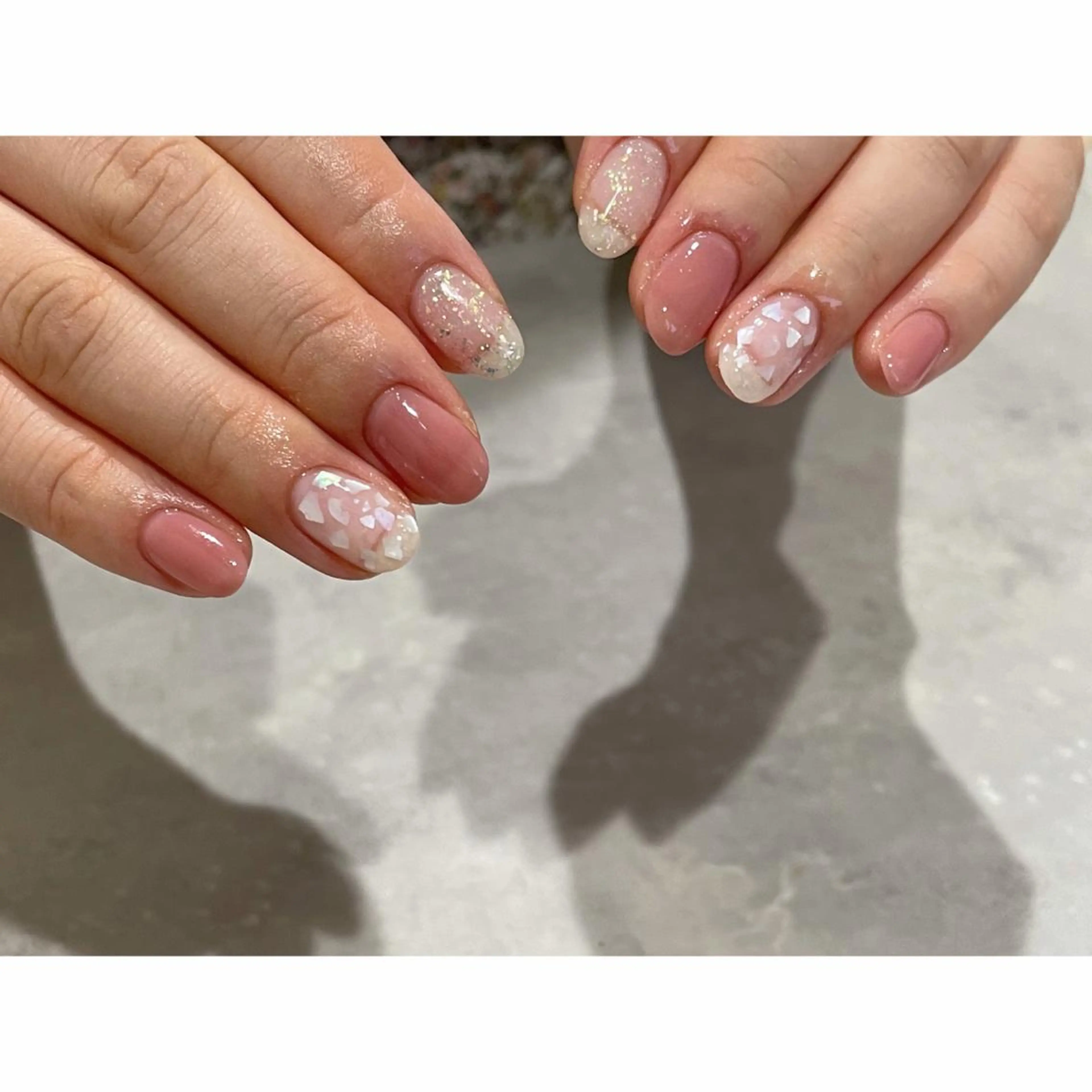 ネイル アートネイル ミラーネイル ニュアンスネイル オフィスネイル ワンカラーネイル lacier nailのネイルデザイン