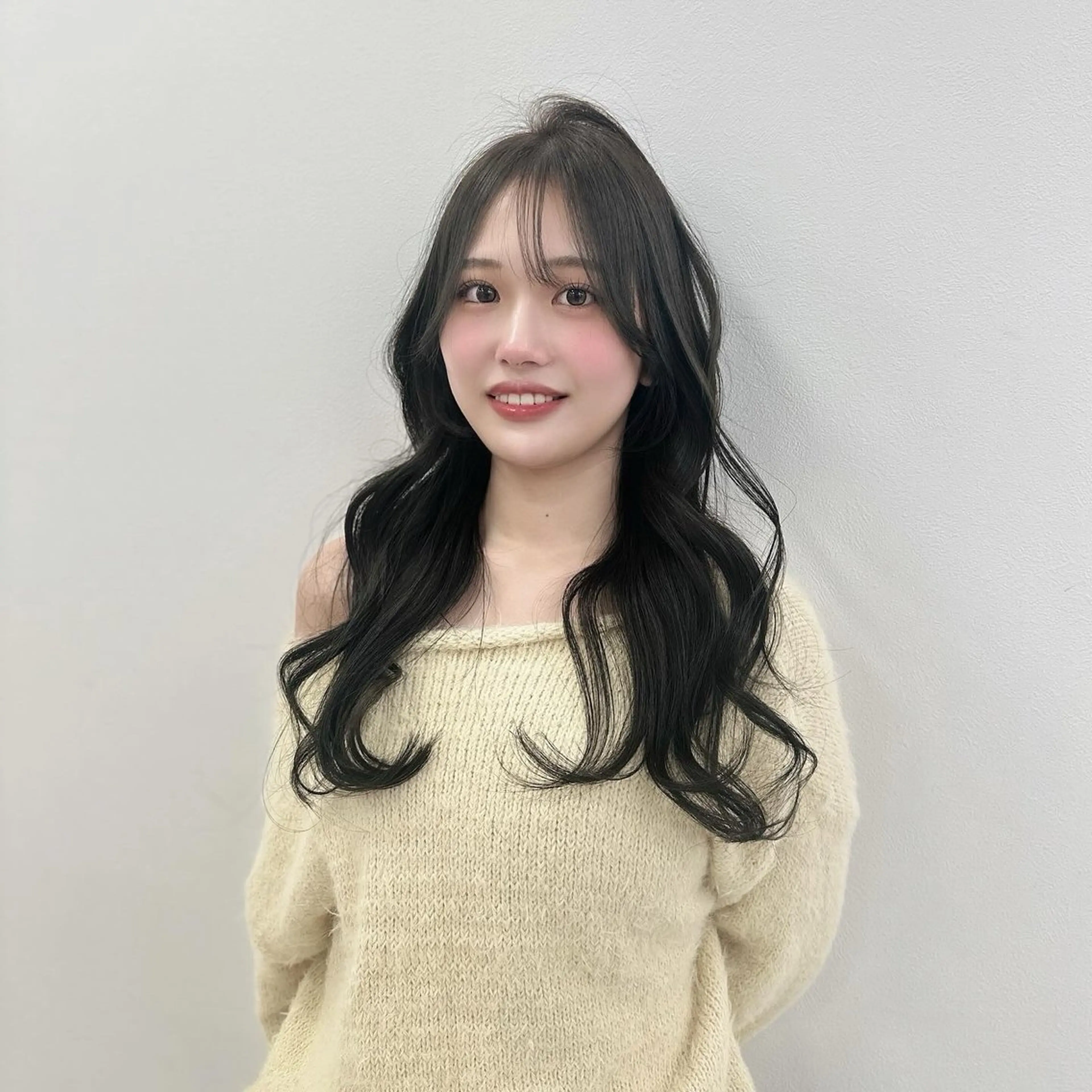 ロング カラー パーマ ヘアアレンジ メンズ キッズ ♥️韓国ヘア レイヤー♥️ゆりのヘアスタイル
