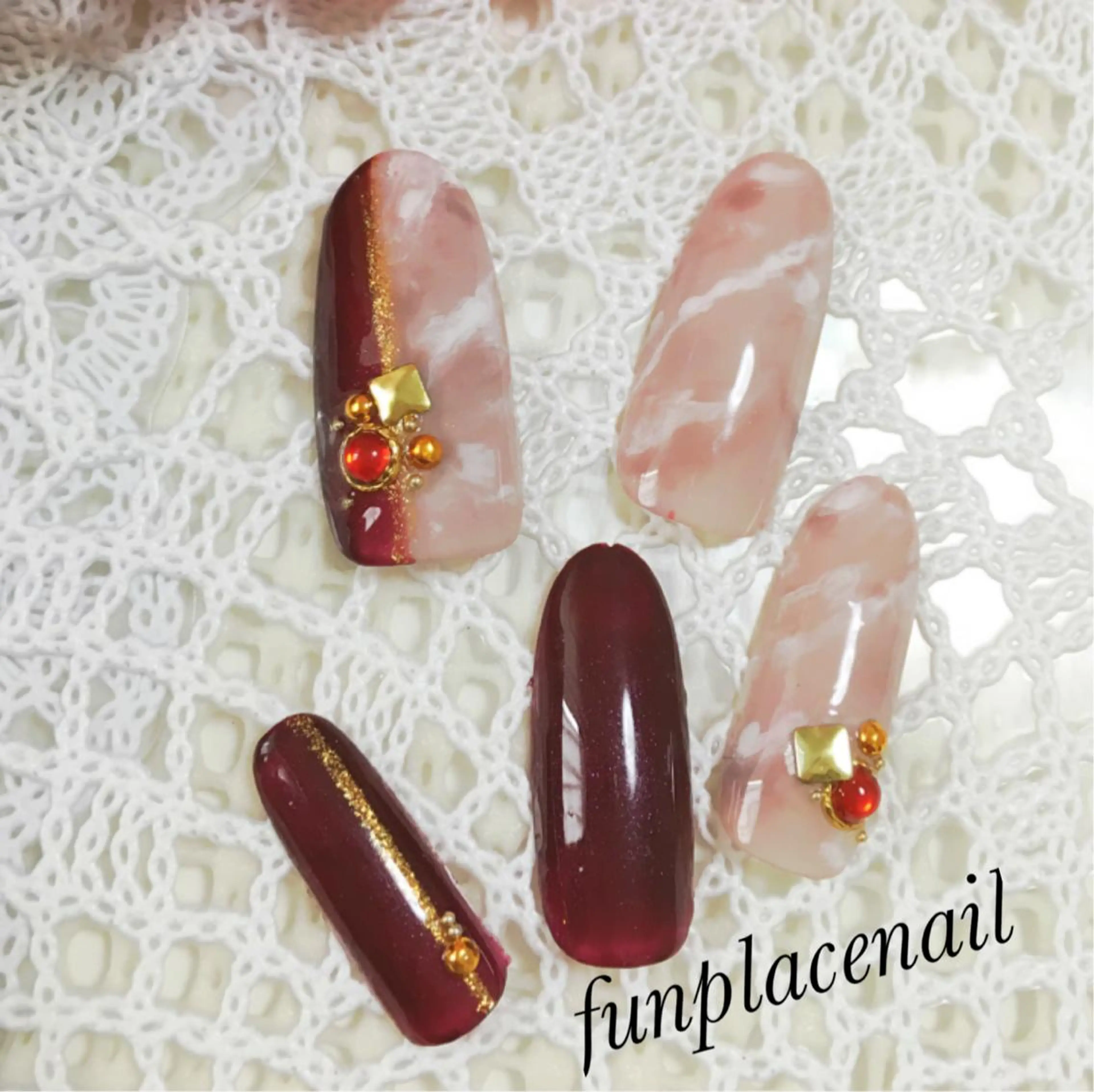 ショート ミディアム セミロング ロング カラー パーマ ヘアアレンジ メンズ キッズ ネイル まつエク nail salon&school felice所属・フェリーチェ瑞江店 新山のネイルデザイン