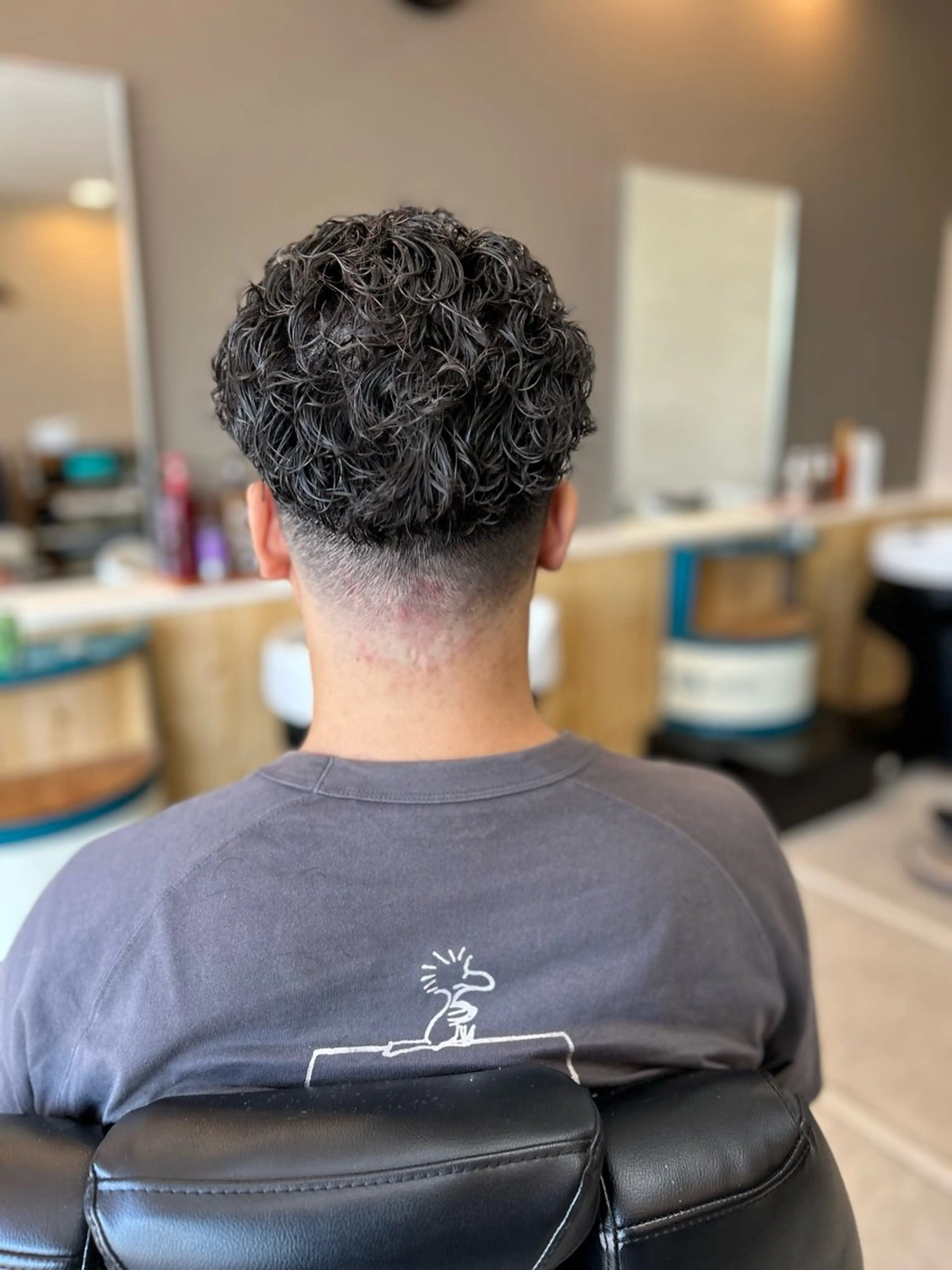 パーマ メンズ カット パーマ ヘアセット THEBARBER TEN所属・伊禮 海凪のヘアスタイル