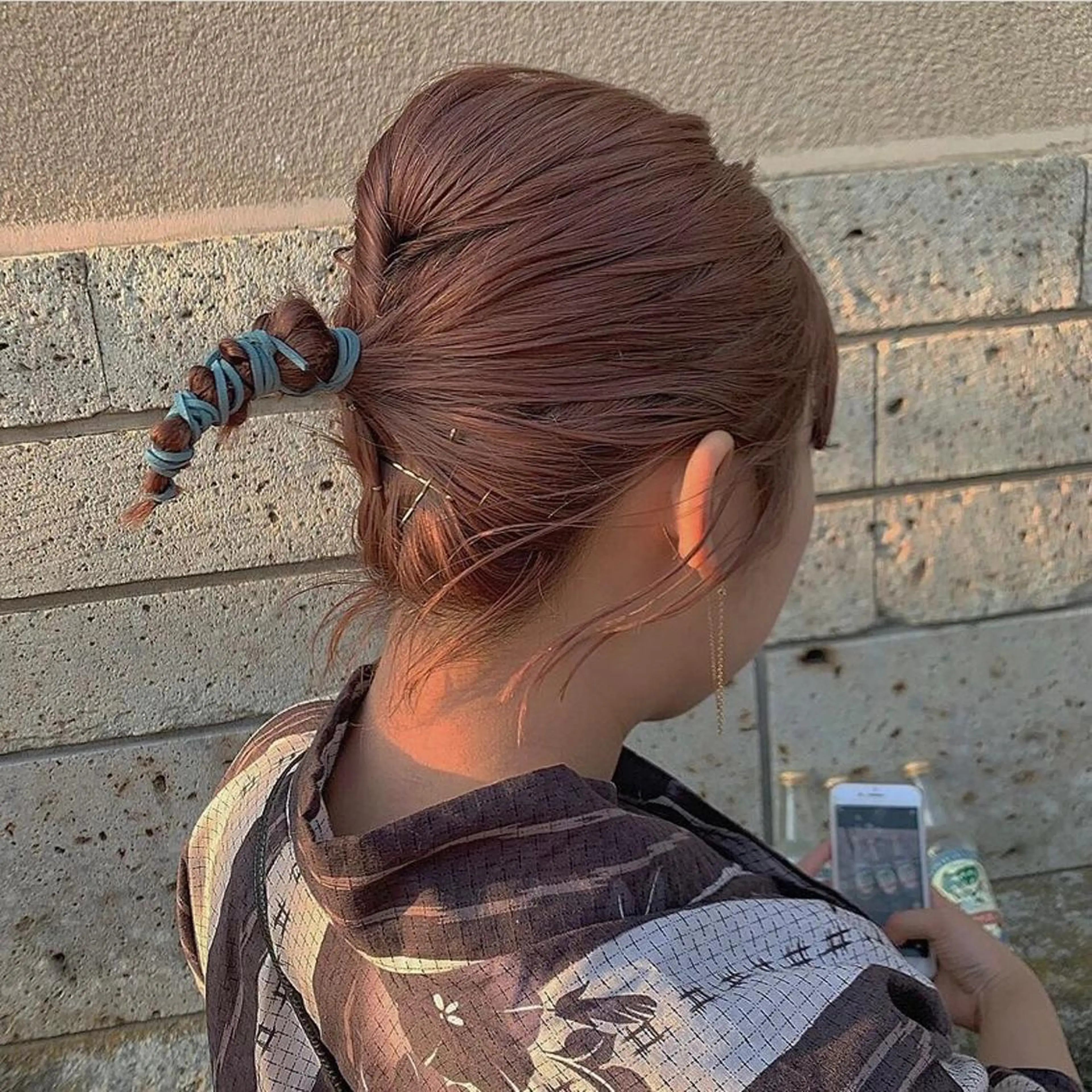 ショート ヘアアレンジ デザインカラー/パー マ🦖外岡咲希🦖のヘアスタイル