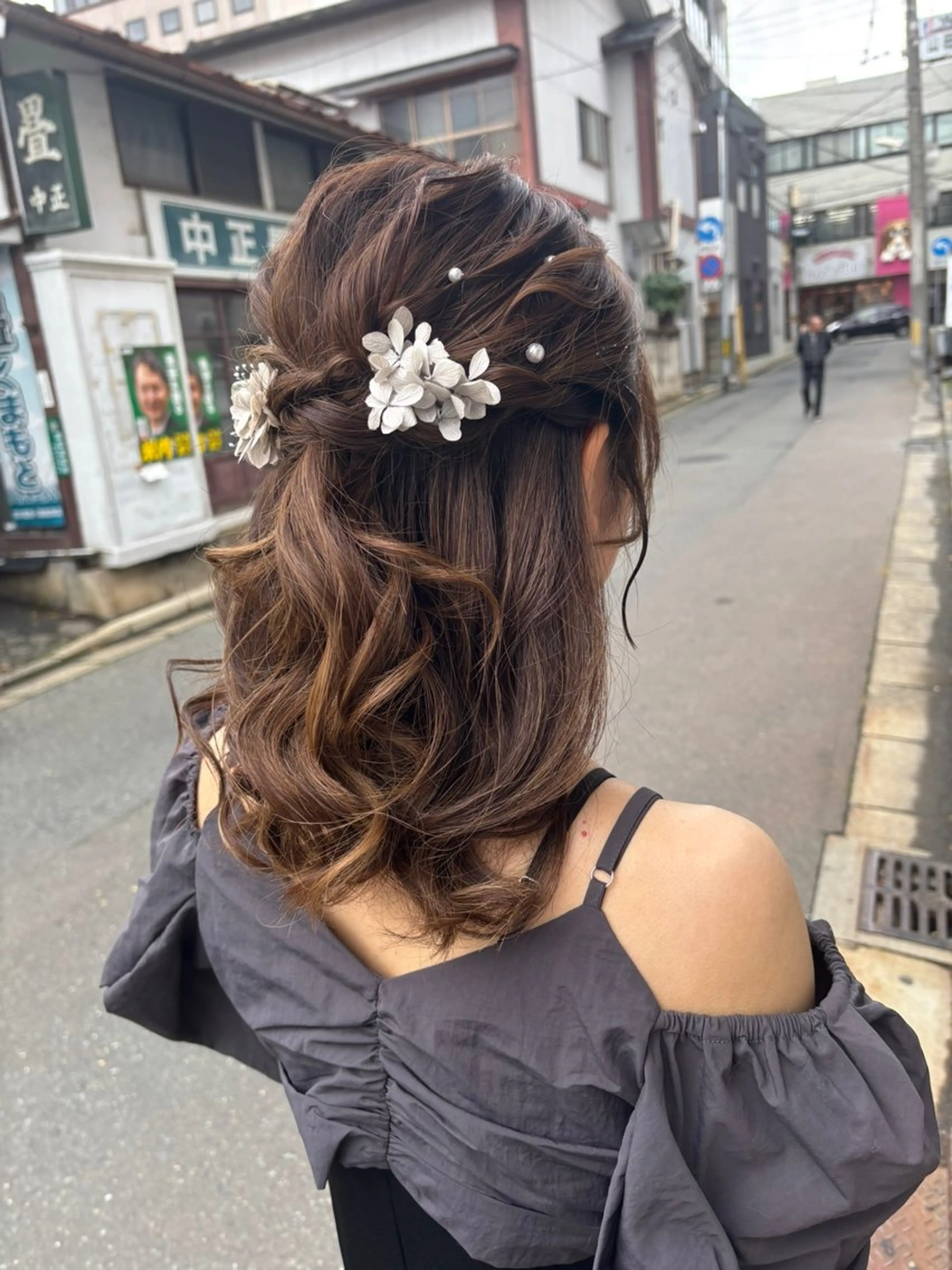 ヘアセット  ハーフアップ/ハーフツインの写真
