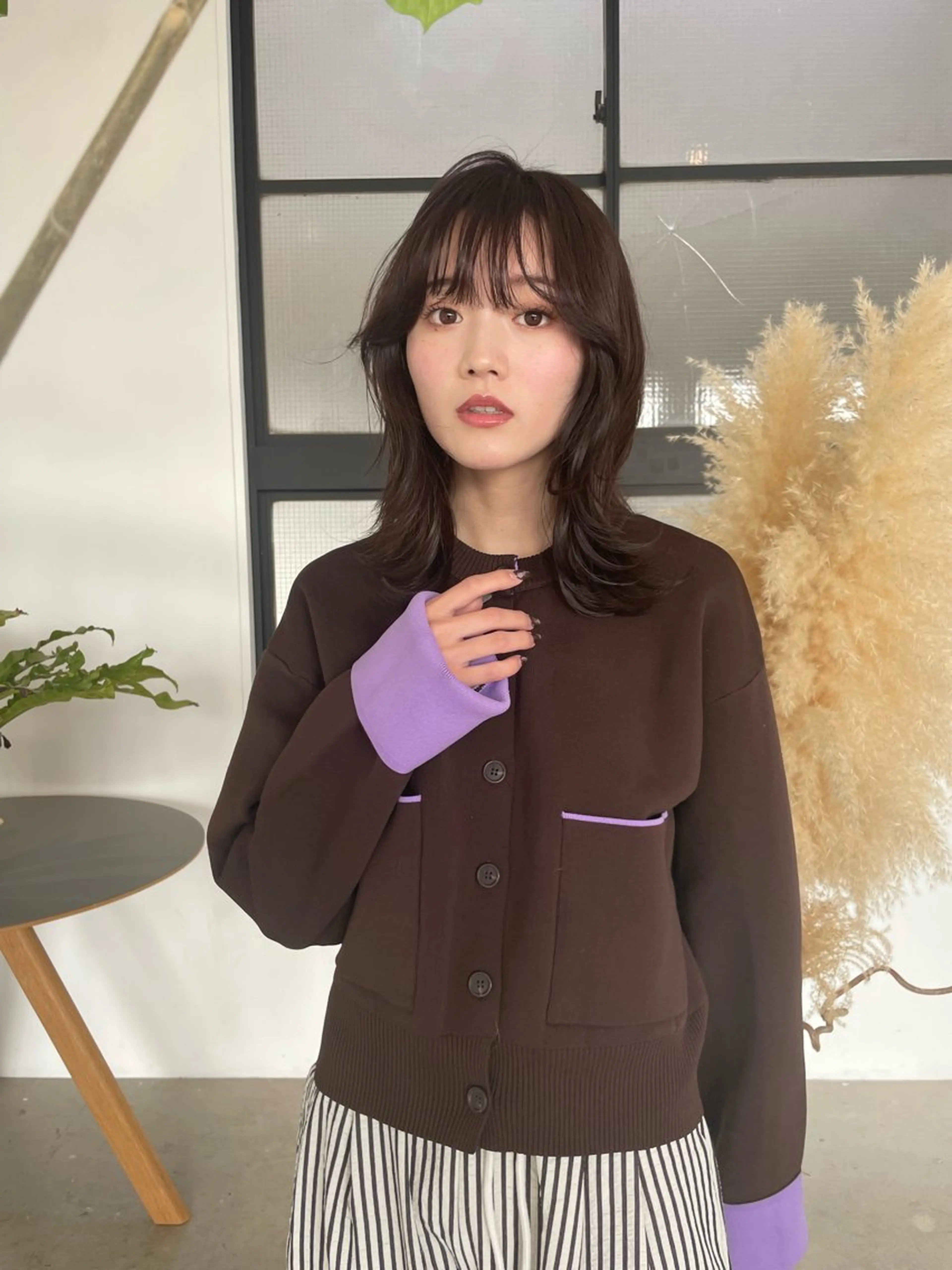 ミディアム カラー カット 縮毛矯正 髪質改善カラー🪡✨ レイヤー/ rinaのヘアスタイル